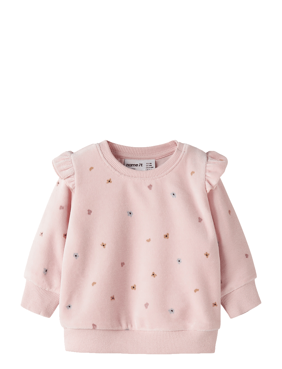name it - NBFNABIAYA VEL O-NECK - sweatshirts - lotus - 0
