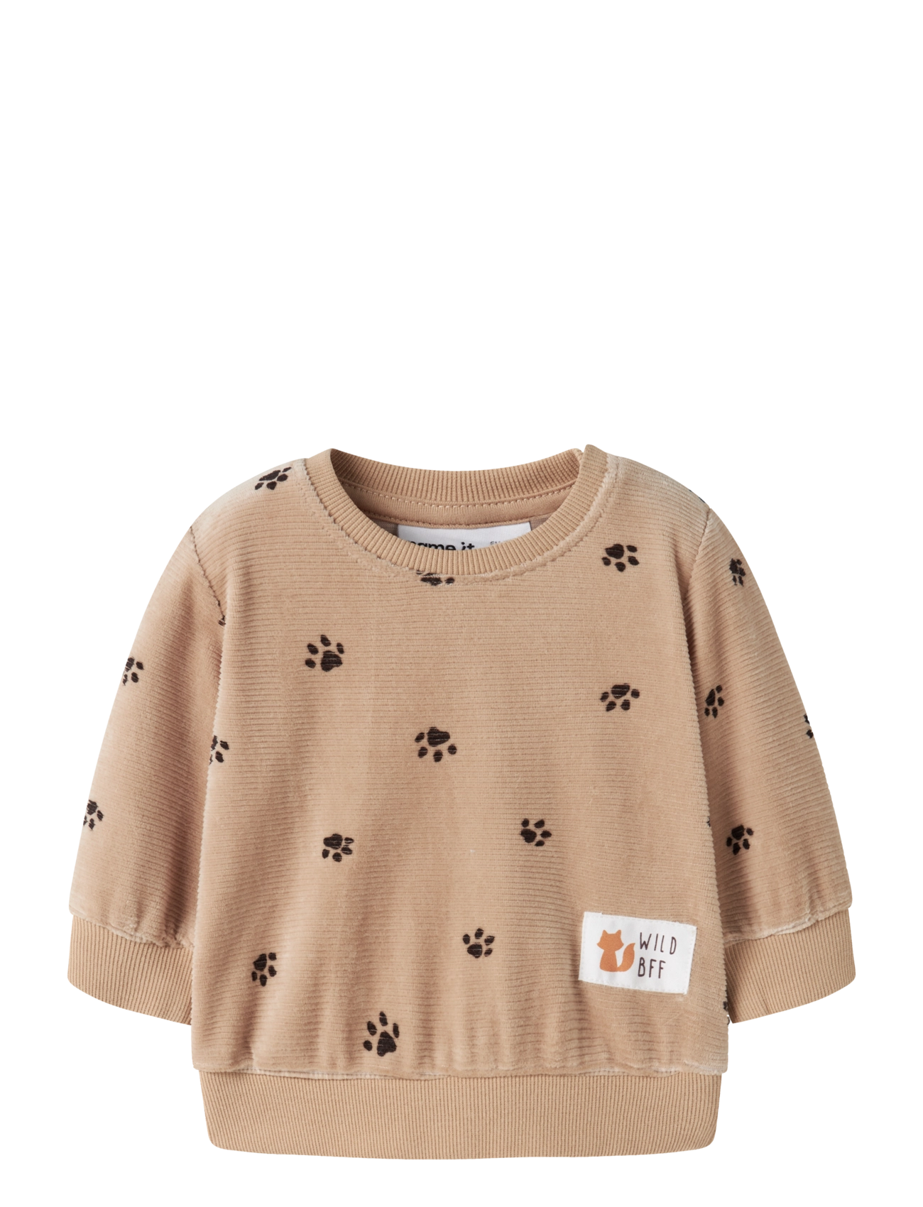 name it NBMNORDEN VEL LS O-NECK - Name it - SESAME / beige