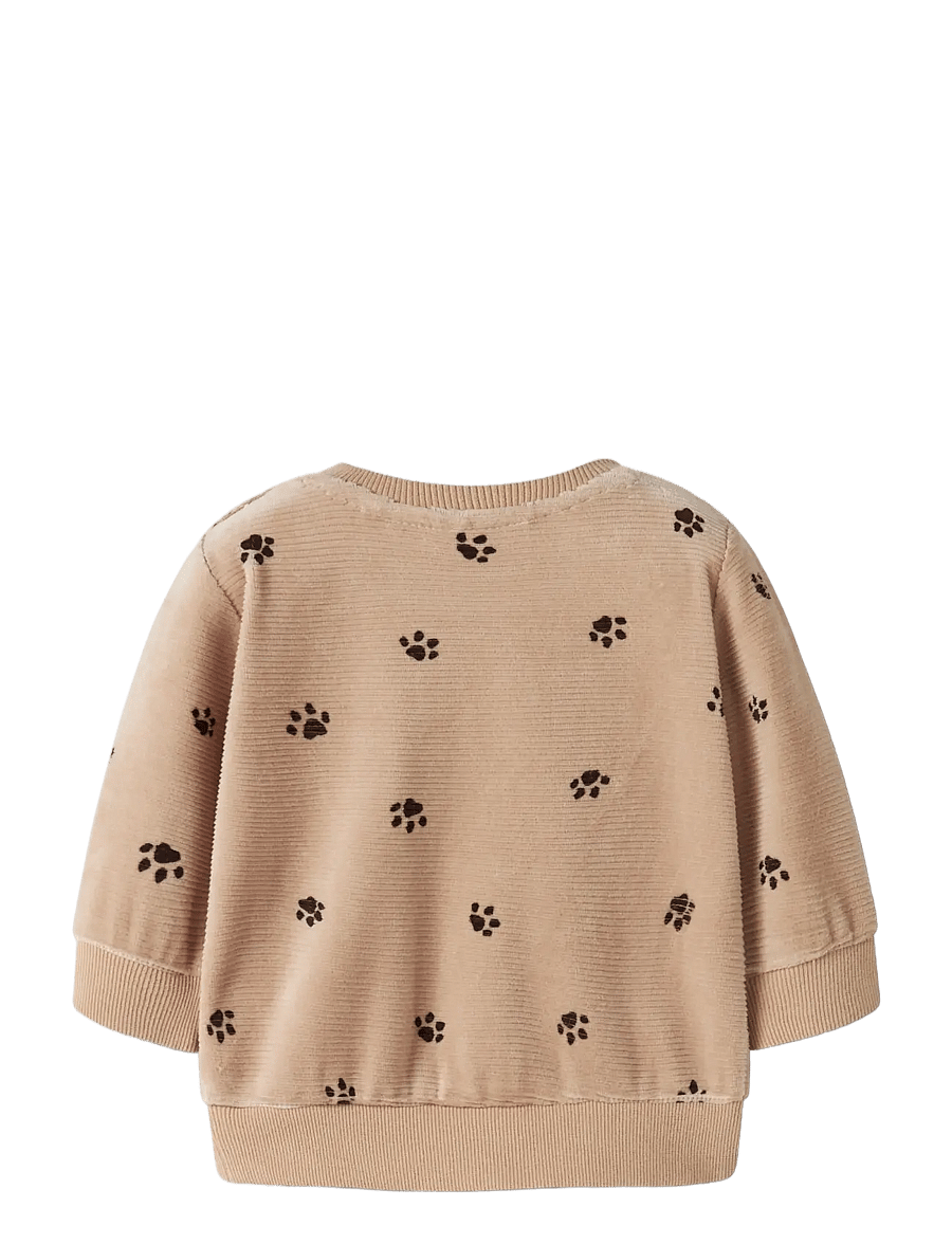 name it - NBMNORDEN VEL LS O-NECK - sweatshirts - sesame - 1