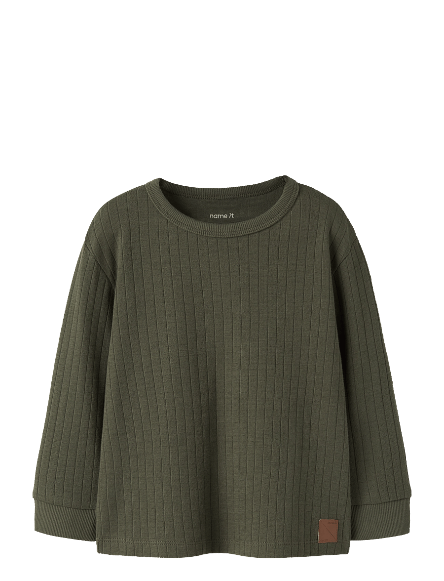 name it - NMMNICHOLAS LS NREG TOP - pullover - olive night - 0
