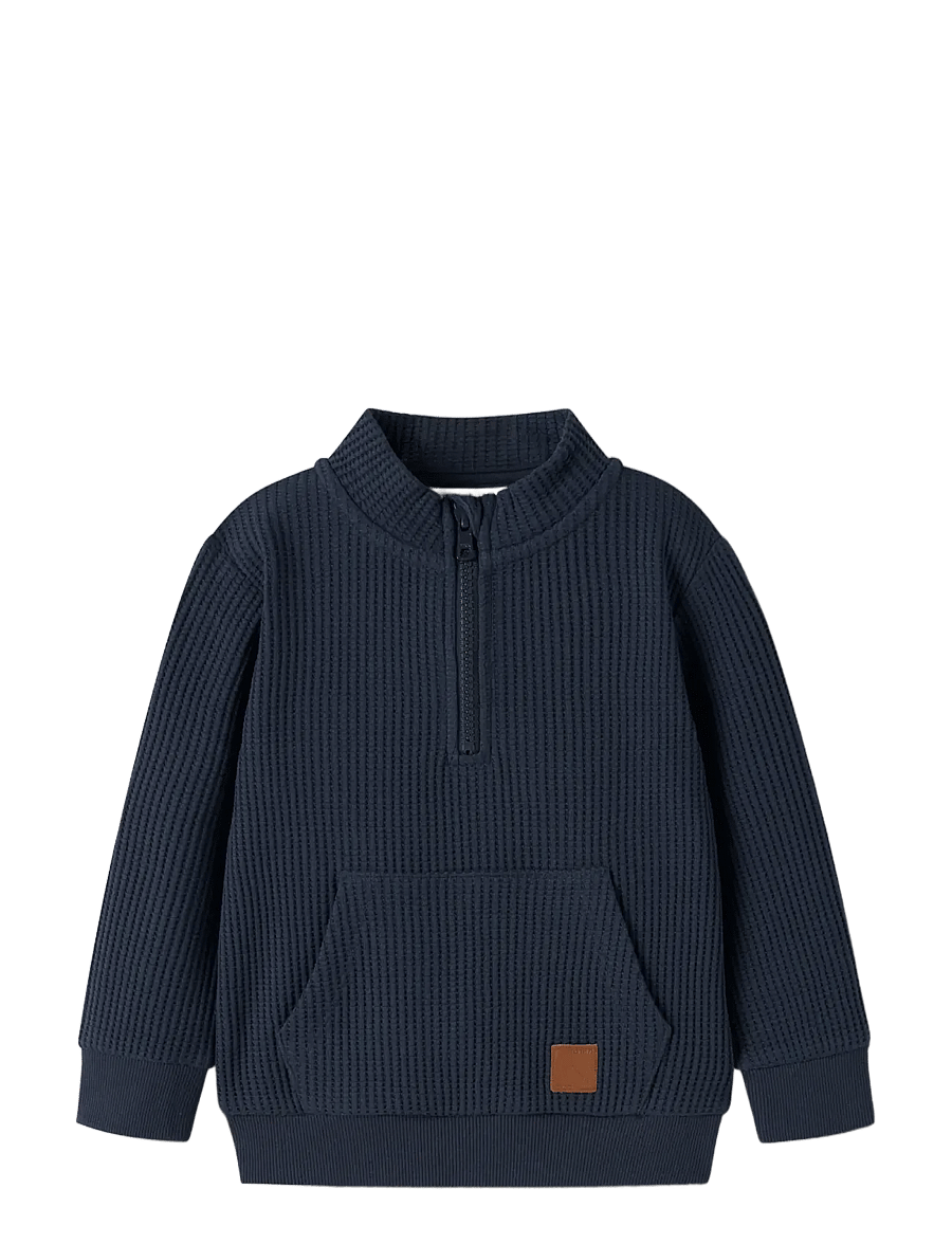 name it - NMMNAEL LS NREG WAFFLE - truien - navy blazer - 2