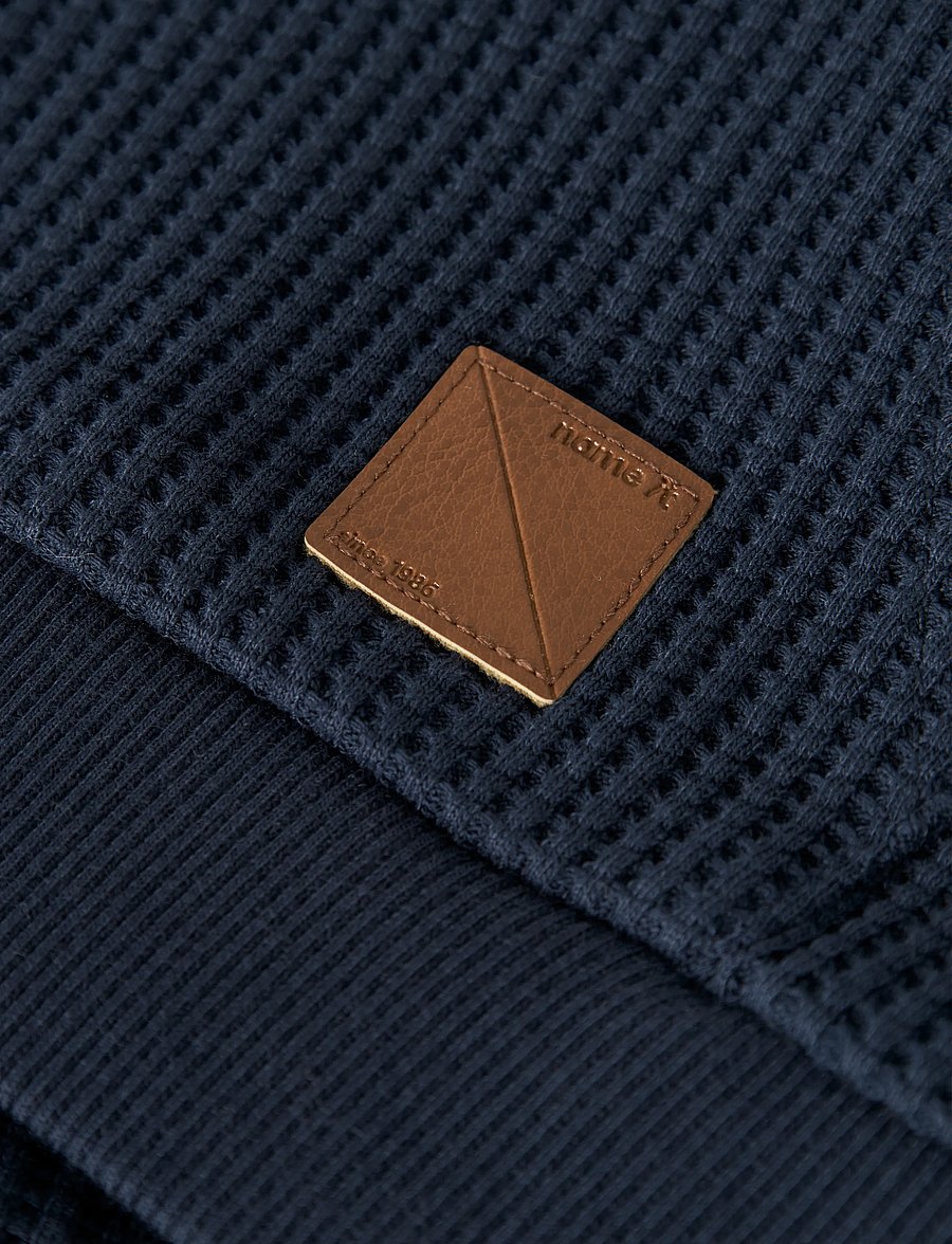 name it - NMMNAEL LS NREG WAFFLE - truien - navy blazer - 3