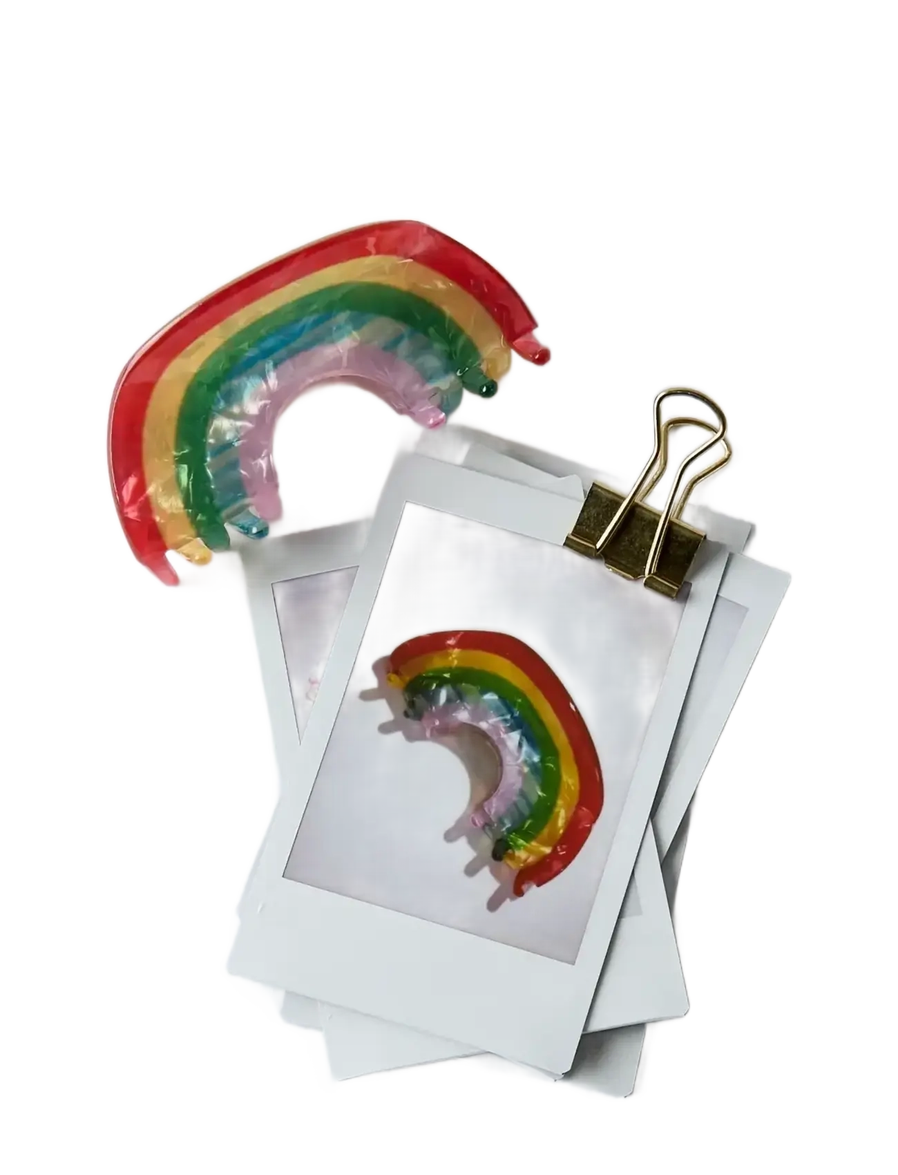 name it - NMFNAINBOW HAIRCLAW - hårklämmor - urban red - 1