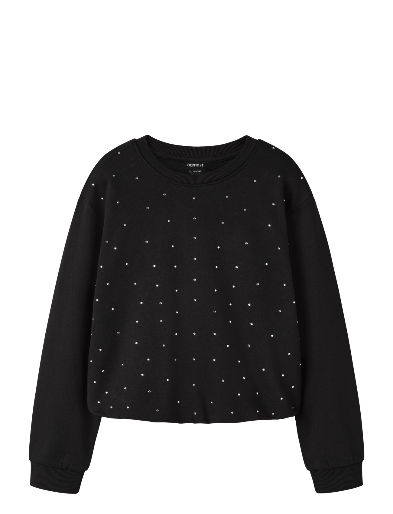 name it NKFNOLUVI LS NREG SWEAT BRU - Sweatshirts - BLACK / black