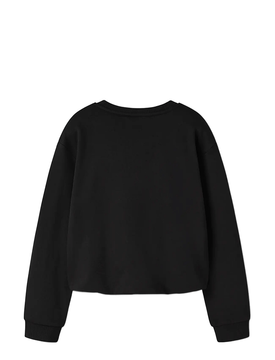 name it - NKFNOLUVI LS NREG SWEAT BRU - black - 1