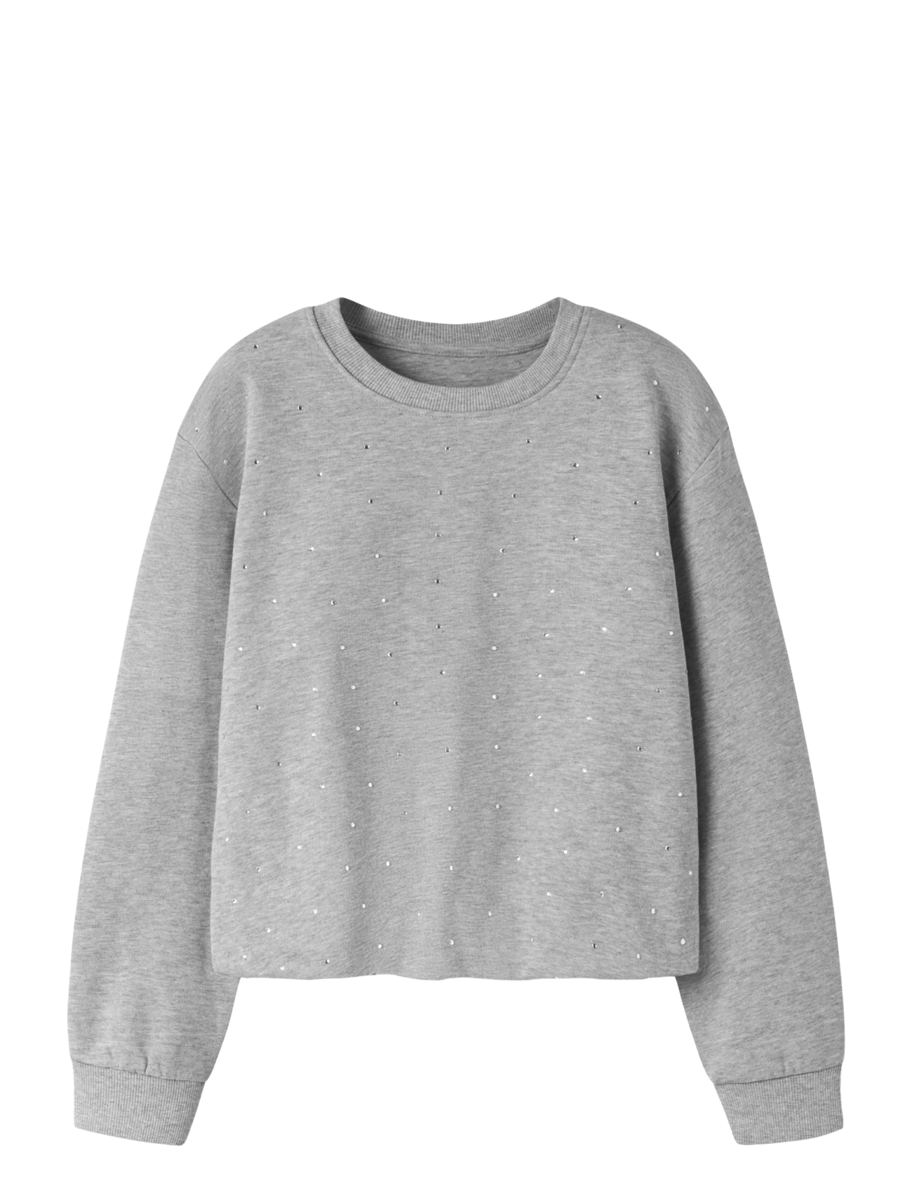name it NKFNOLUVI LS NREG SWEAT BRU - Sweatshirts - GREY MELANGE / grey