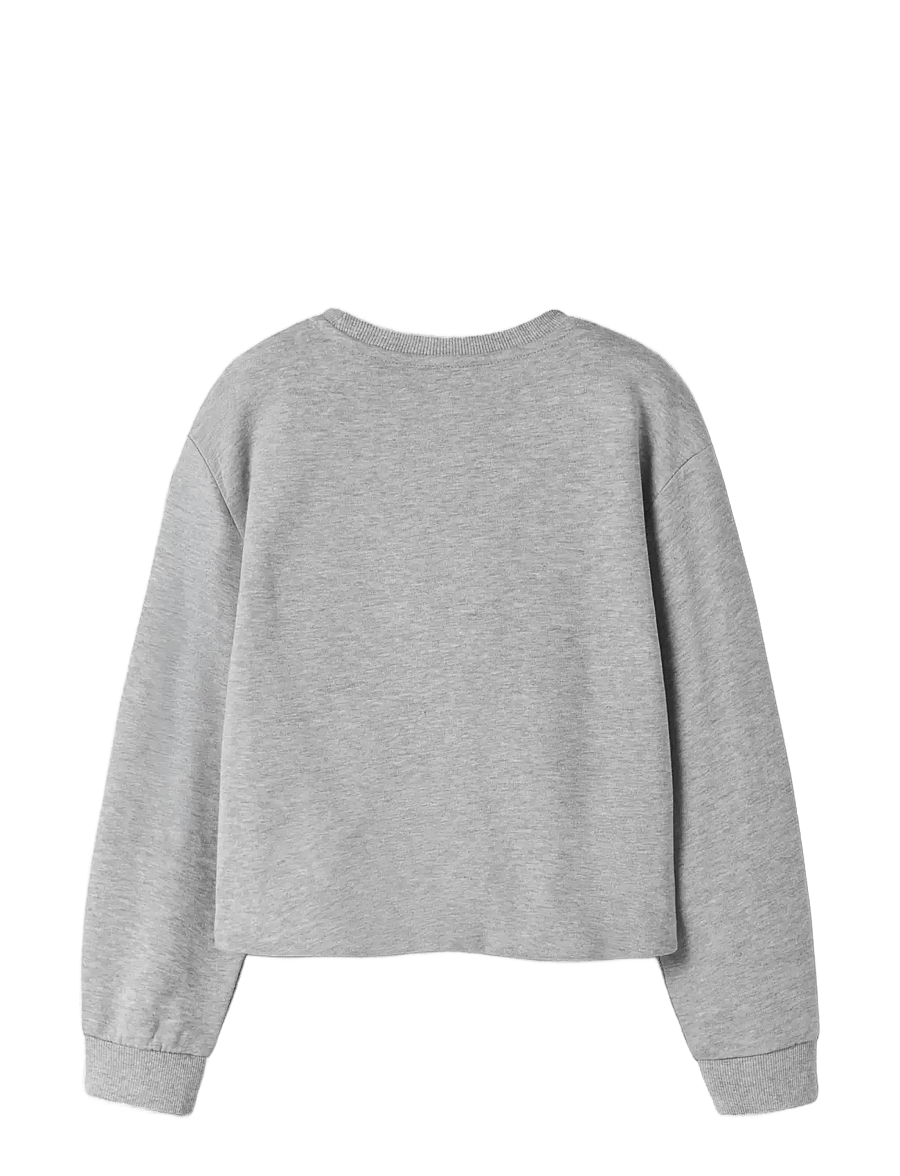 name it - NKFNOLUVI LS NREG SWEAT BRU - grey melange - 1