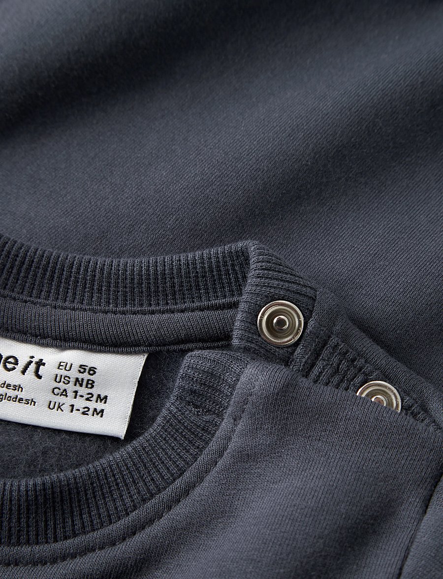 name it - NBMNEIL LS SWEAT BRU - sweatshirts - ombre blue - 2