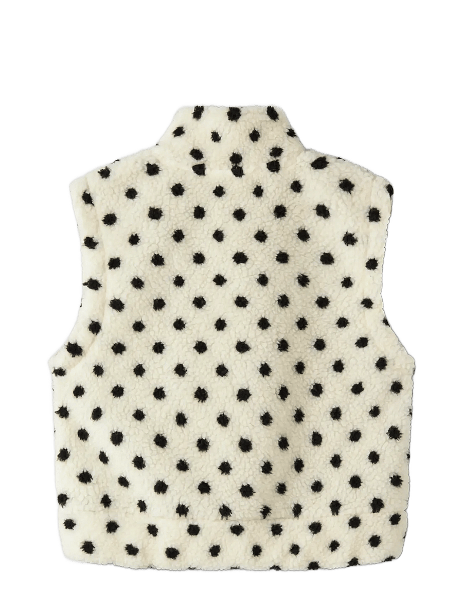 name it - NKFNOLPO SHORT TEDDY VEST - shop op leeftijd - antique white - 1