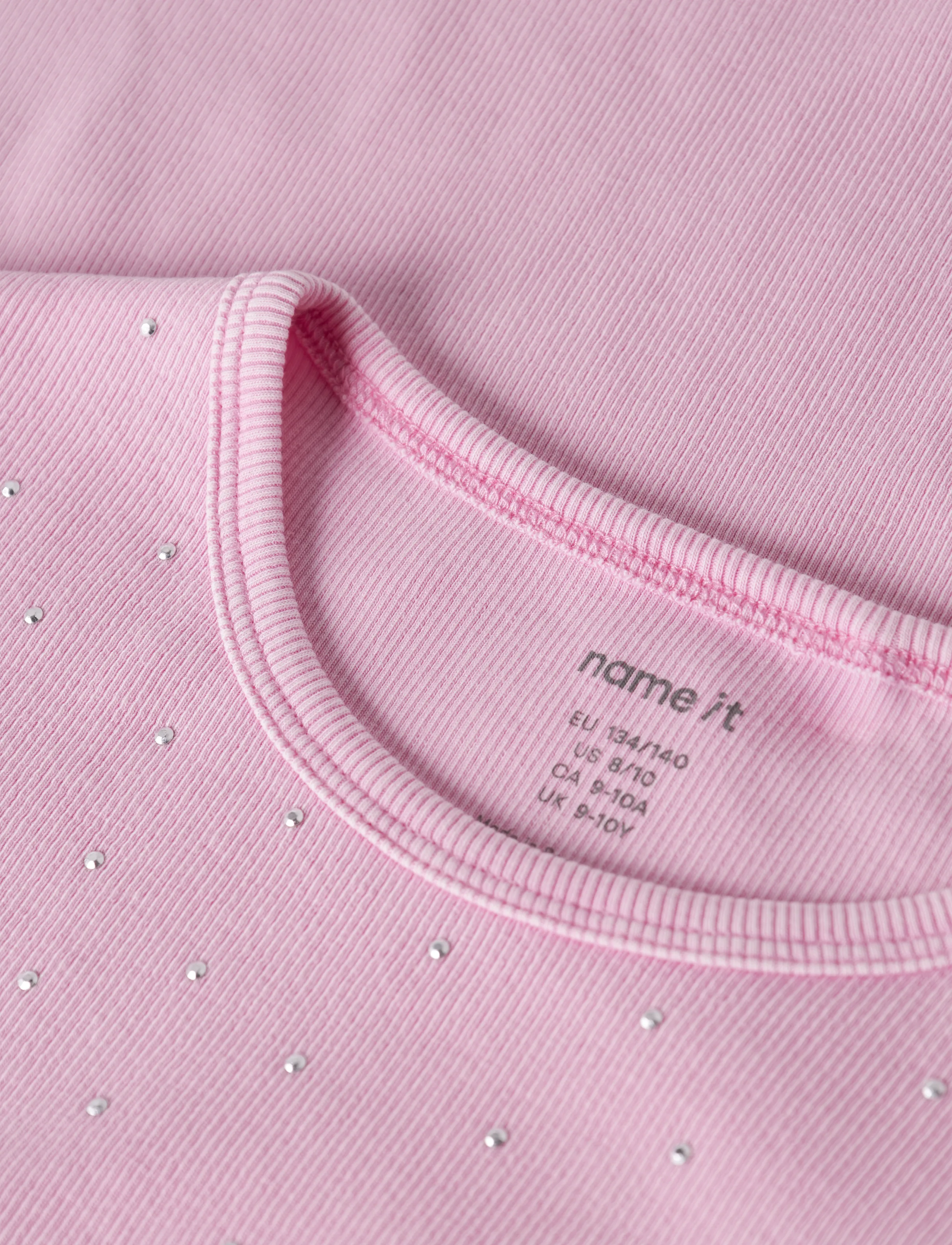 name it - NKFNOLOVO LS SLIM TOP - pikkade varrukatega t-särgid - begonia pink - 2
