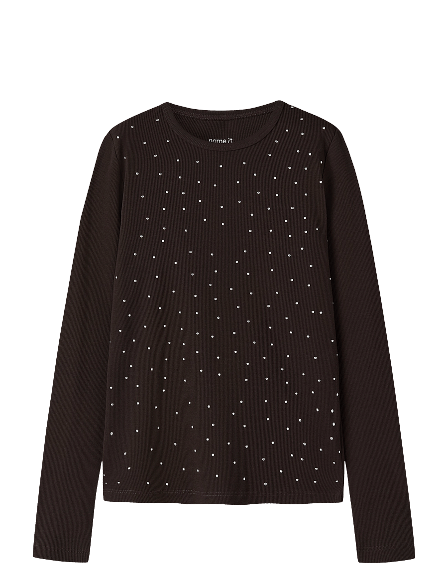 name it - NKFNOLOVO LS SLIM TOP - langärmelig - chocolate plum - 0