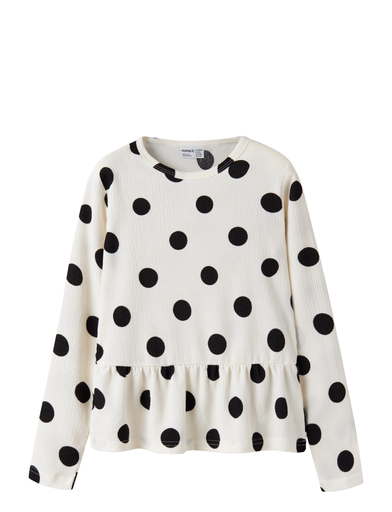 name it NKFNAMSA LS TOP - Toppar & T-shirts - ANTIQUE WHITE / cream