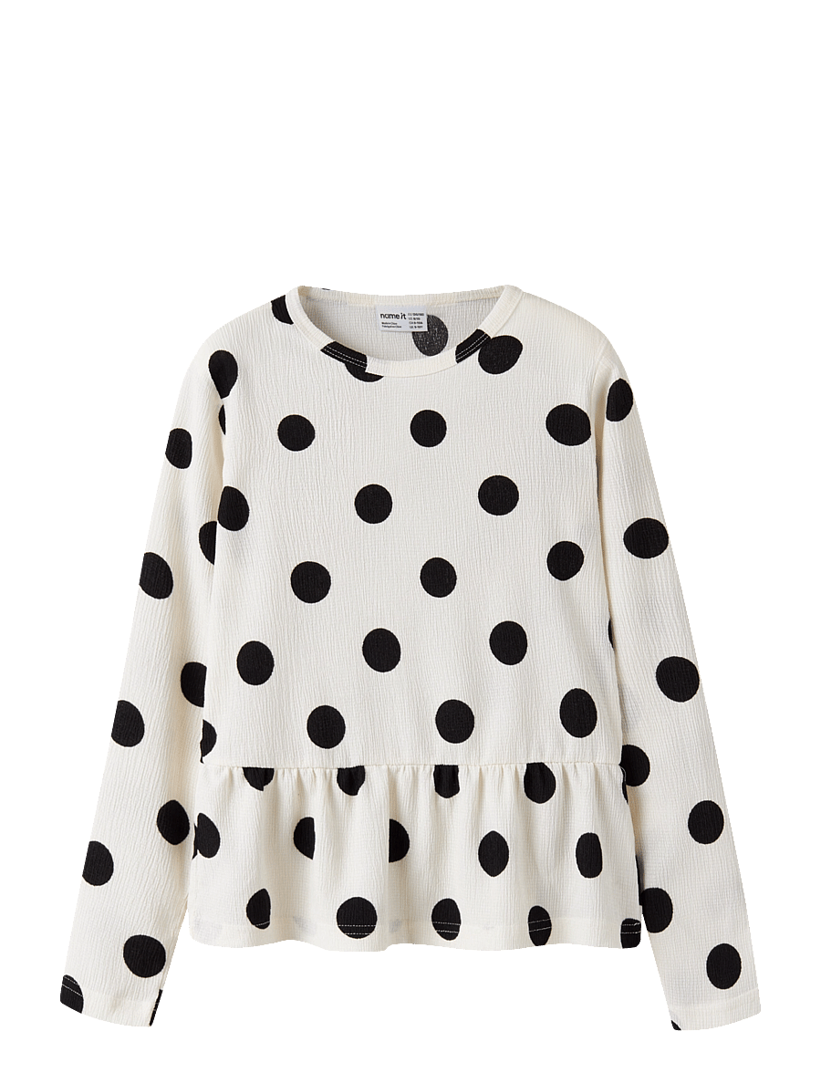 name it - NKFNAMSA LS TOP - långärmade t-shirts - antique white - 0