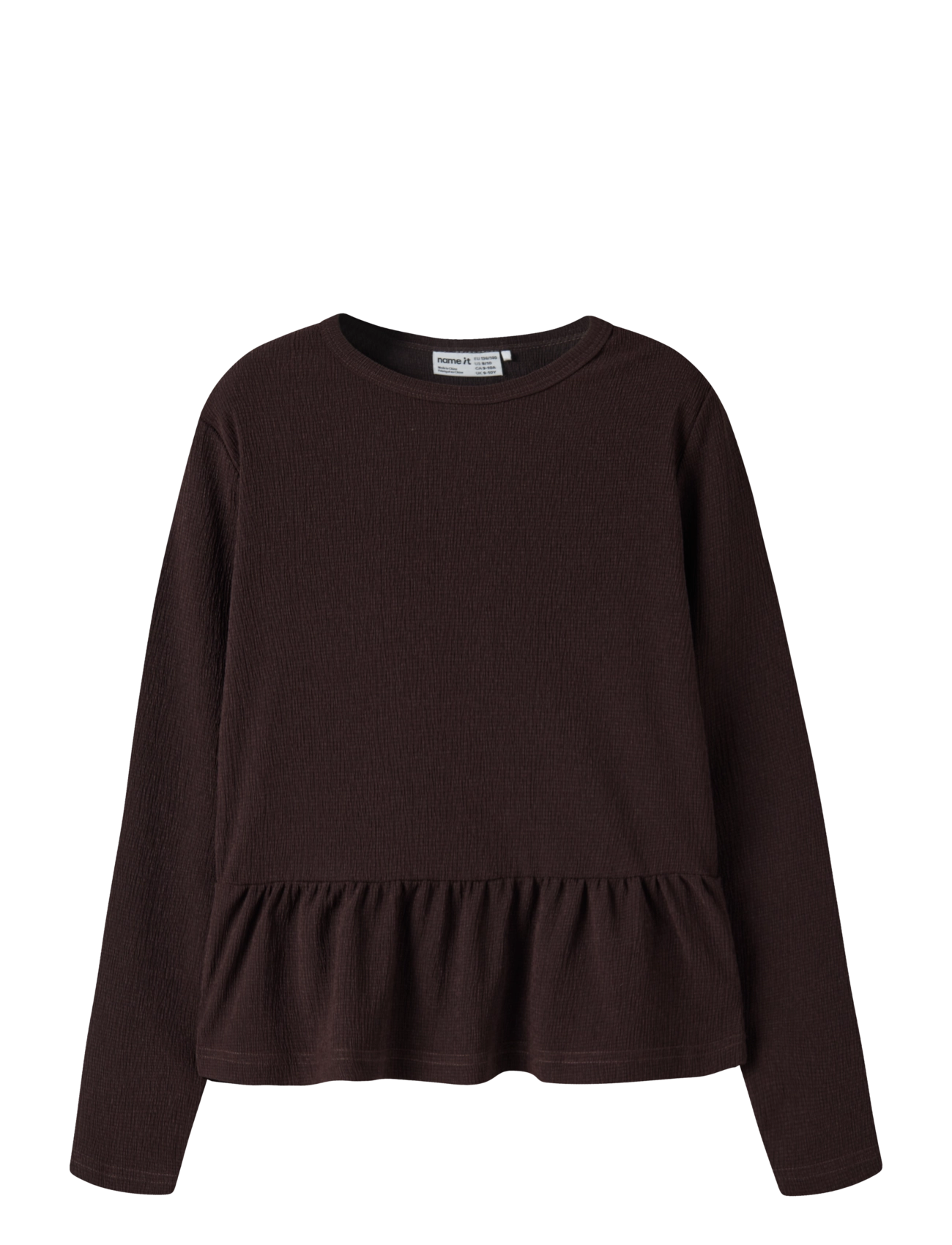 name it NKFNAMSA LS TOP - Toppar & T-shirts - CHOCOLATE PLUM / brown