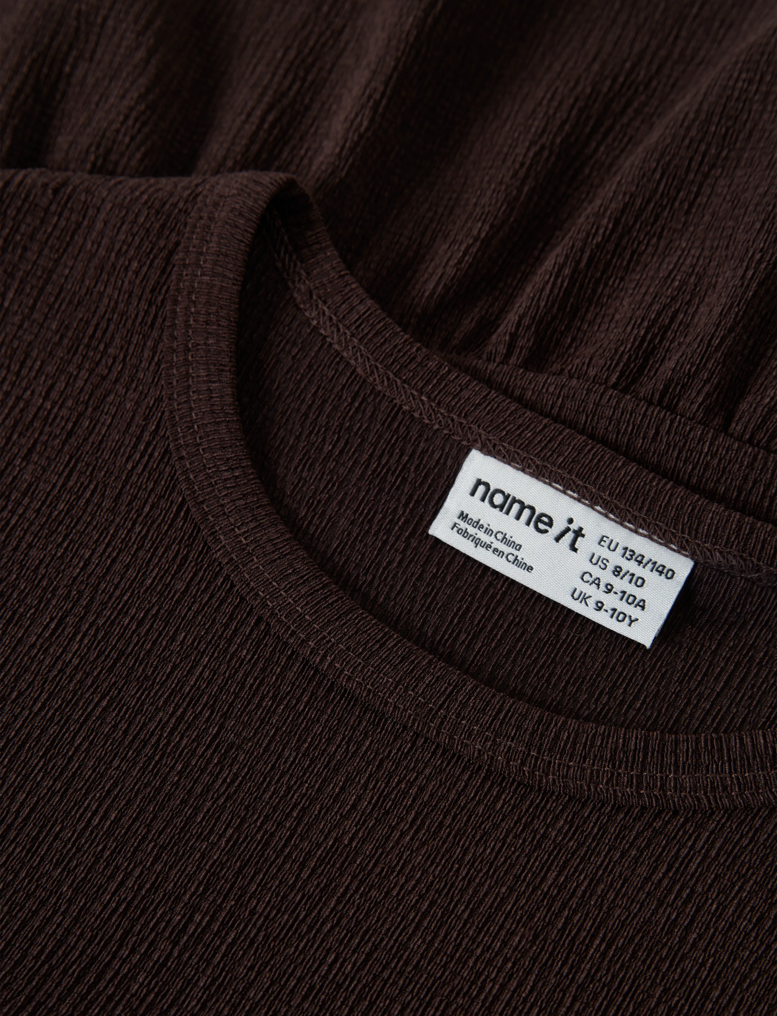 name it - NKFNAMSA LS TOP - långärmade t-shirts - chocolate plum - 2