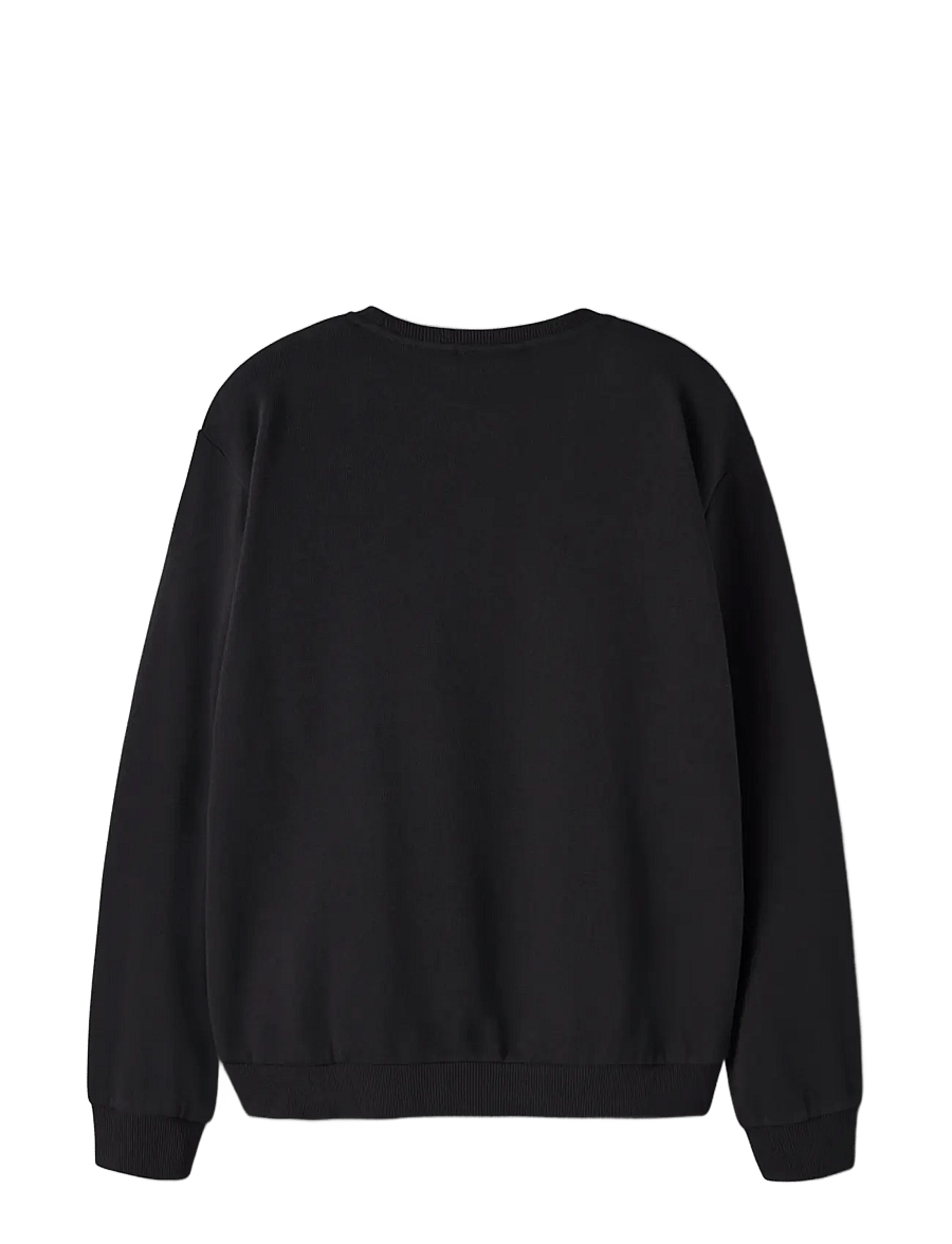 name it - NKFNOSSO LS NREG SWEAT BRU - pullover - black - 1