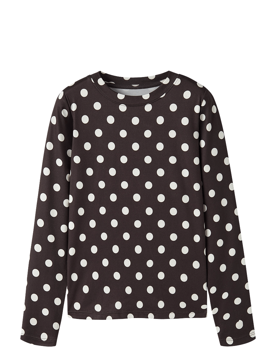 name it - NKFNAKUKS LS XSL TOP - långärmade t-shirts - chocolate plum - 0