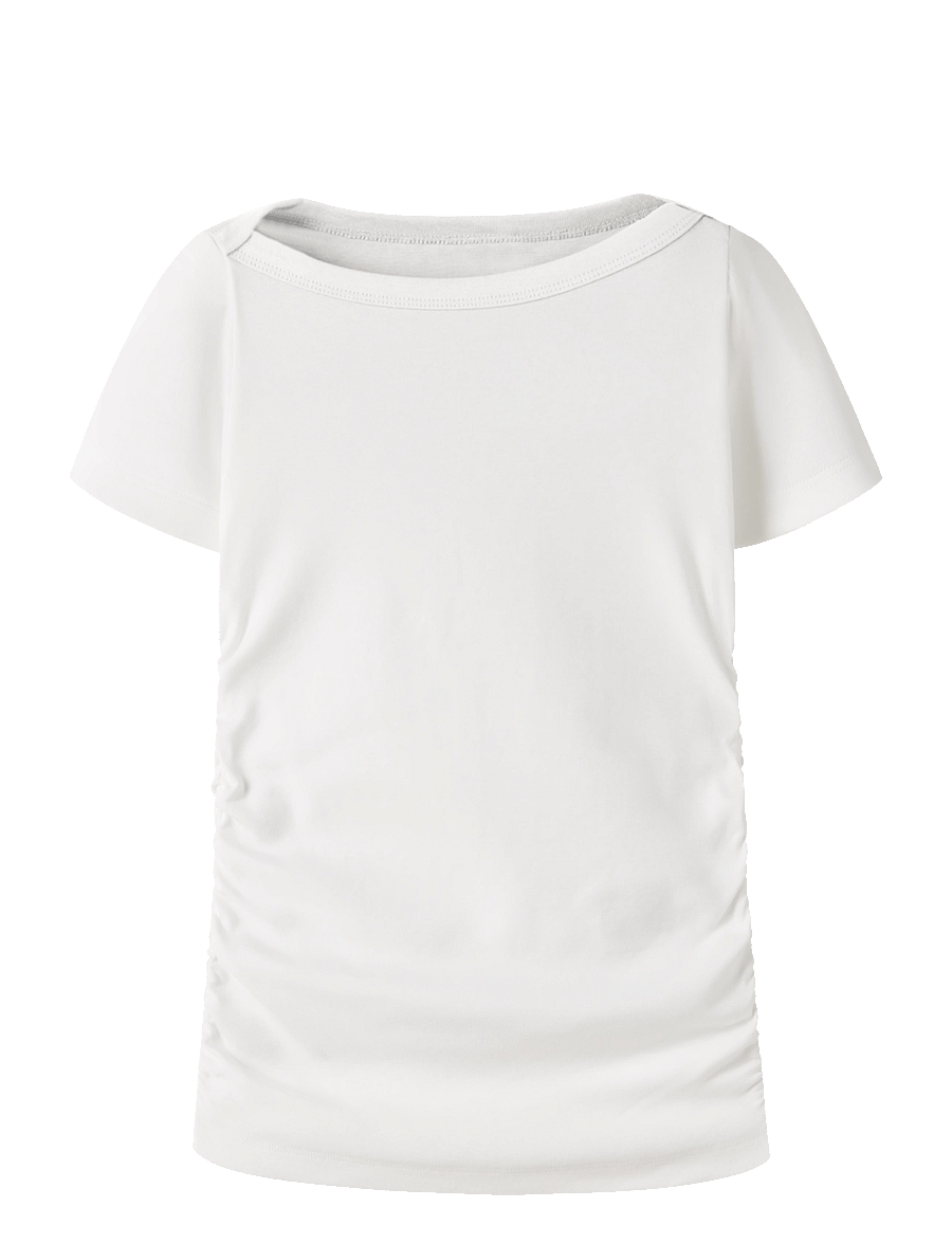 name it - NKFNORIKKO SS XSL TOP - kortærmede t-shirts - cloud dancer - 0