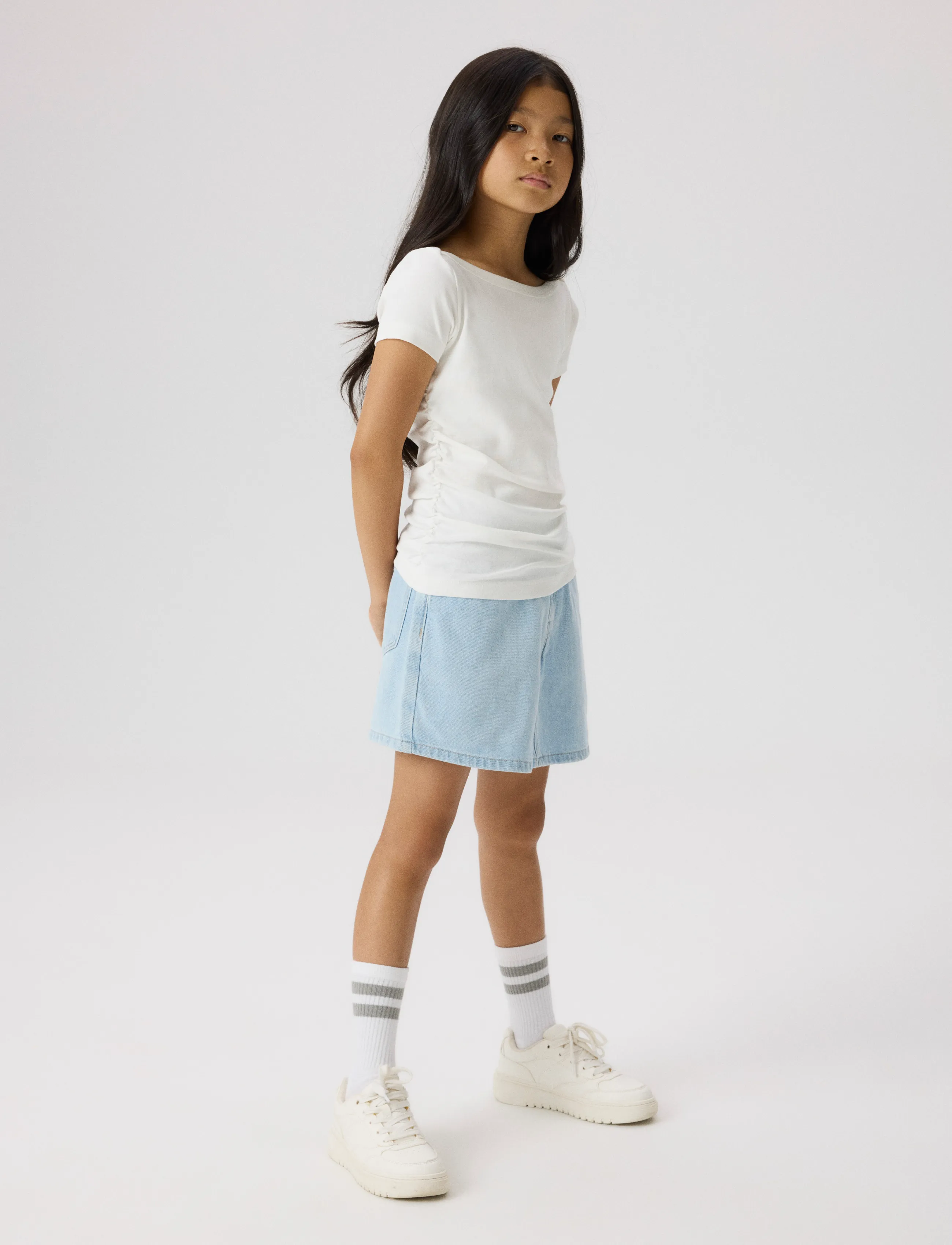name it - NKFNORIKKO SS XSL TOP - kortærmede t-shirts - cloud dancer - 3