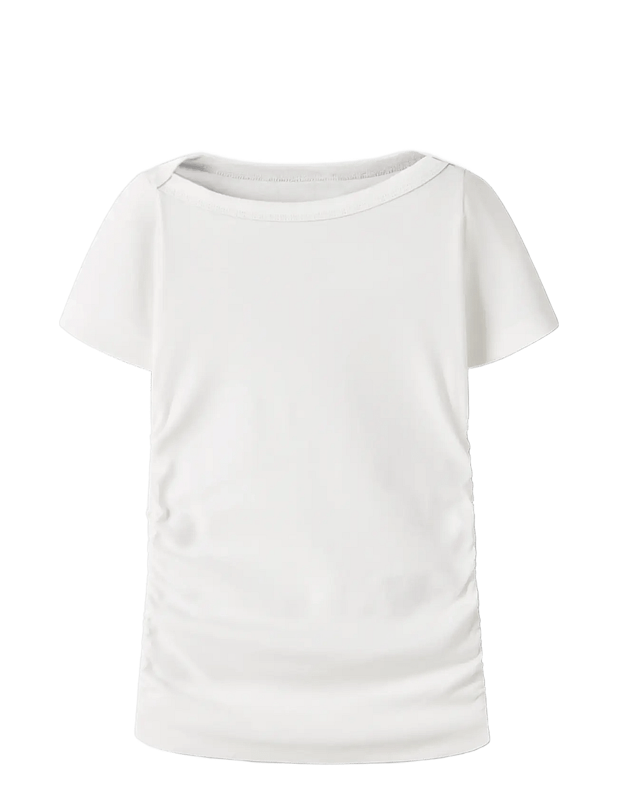 name it - NKFNORIKKO SS XSL TOP - kortærmede t-shirts - cloud dancer - 2