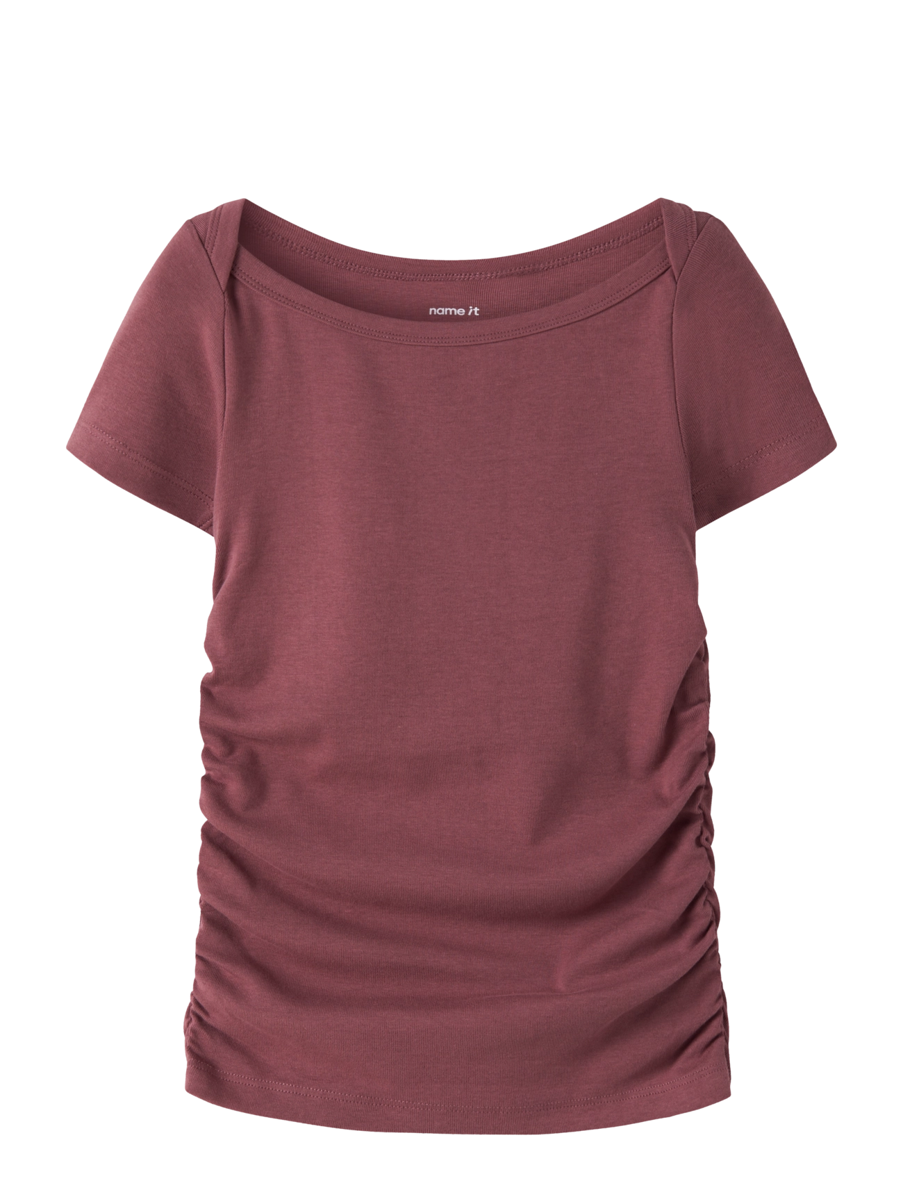 name it NKFNORIKKO SS XSL TOP - Neuheiten - WILD GINGER / burgundy
