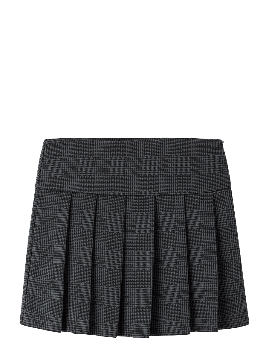 name it - NKFNARPU PLEATED SKIRT - korta kjolar - iron gate - 0