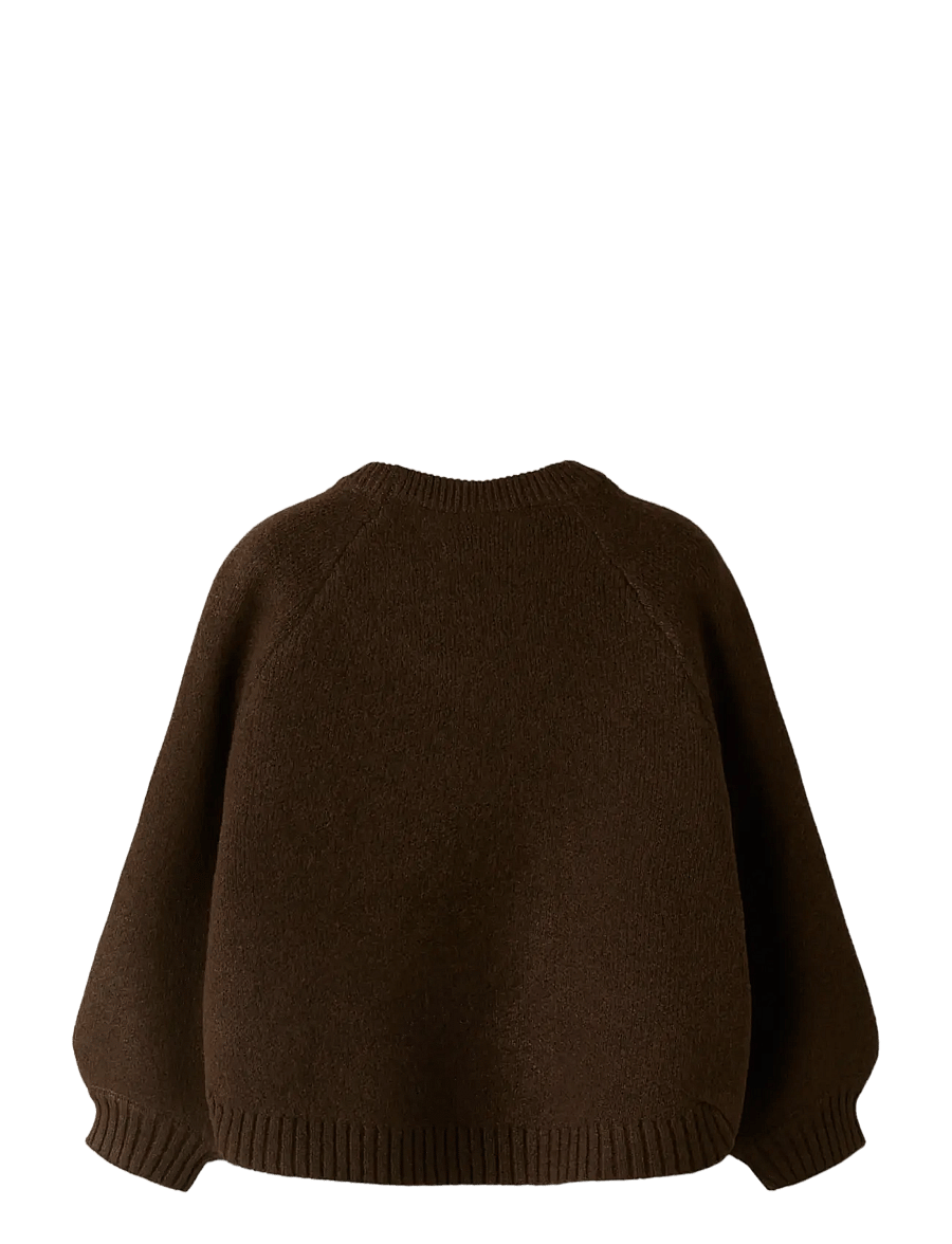 name it - NMFNDOPER LS KNIT - pullover - chocolate plum - 1