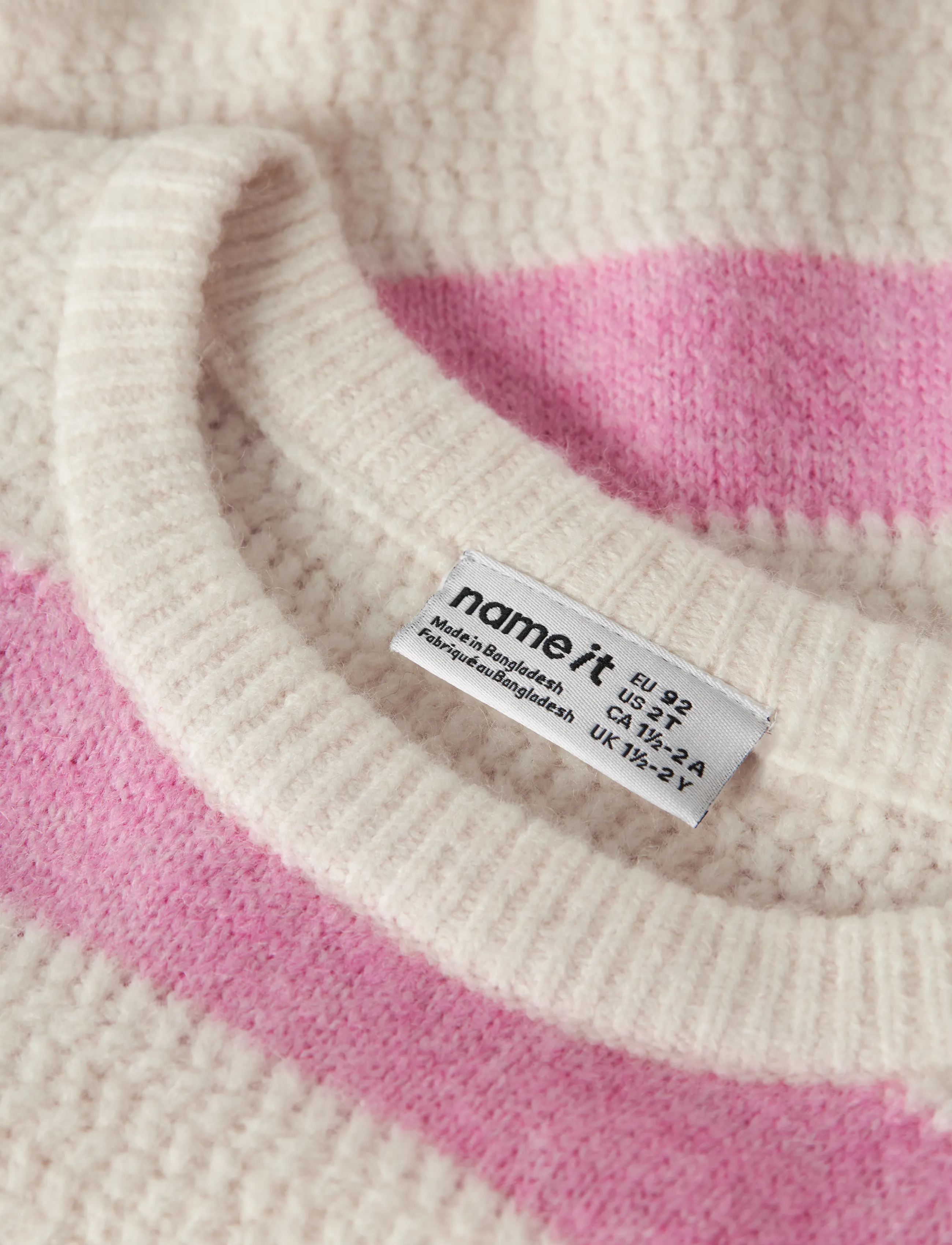 name it - NMFNYLA LS KNIT - jumpers - antique white - 2