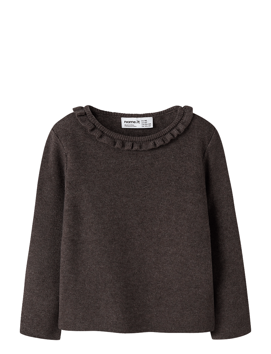 name it - NMFNALIE LS KNIT - džemprid - chocolate plum - 0