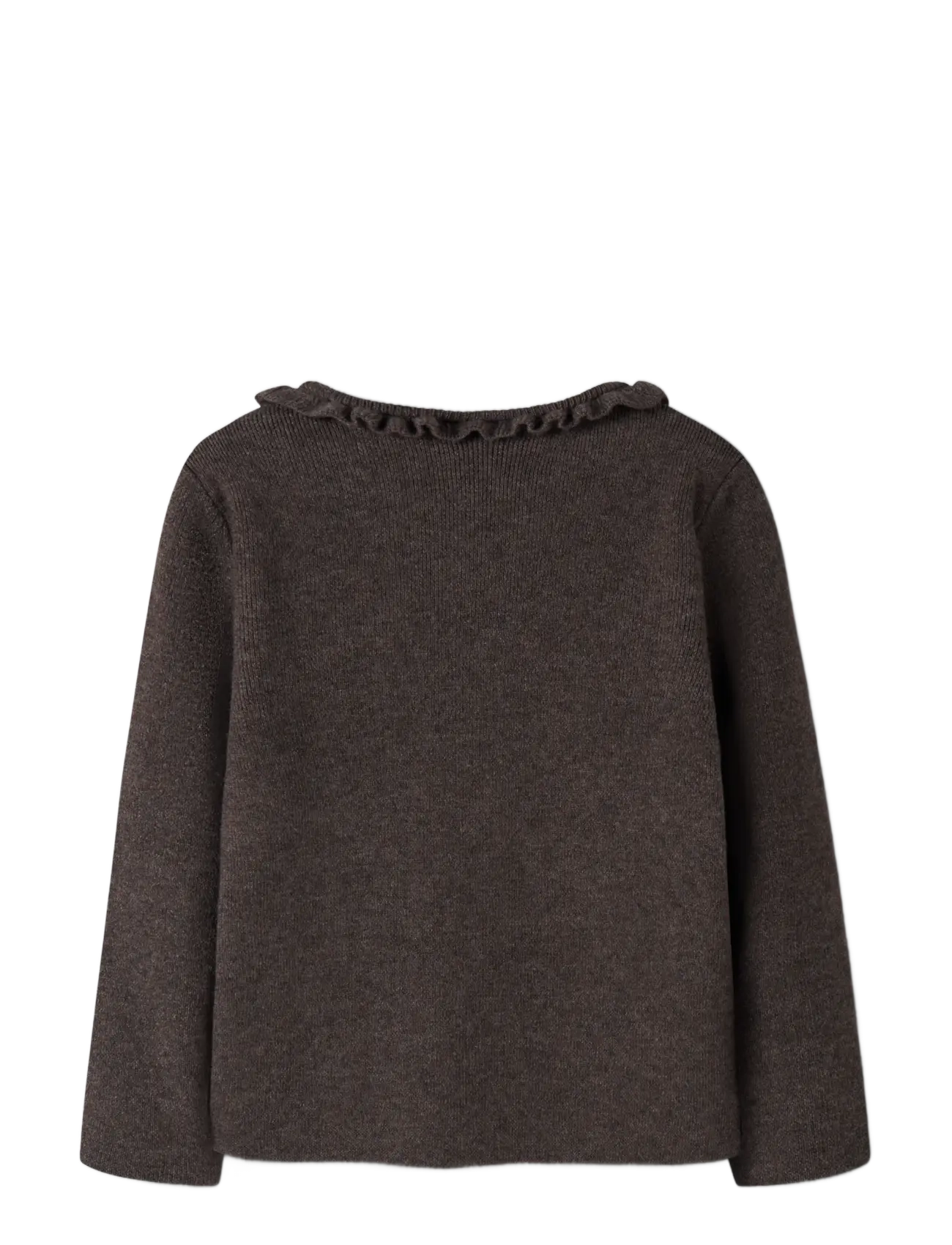 name it - NMFNALIE LS KNIT - jumpers - chocolate plum - 1