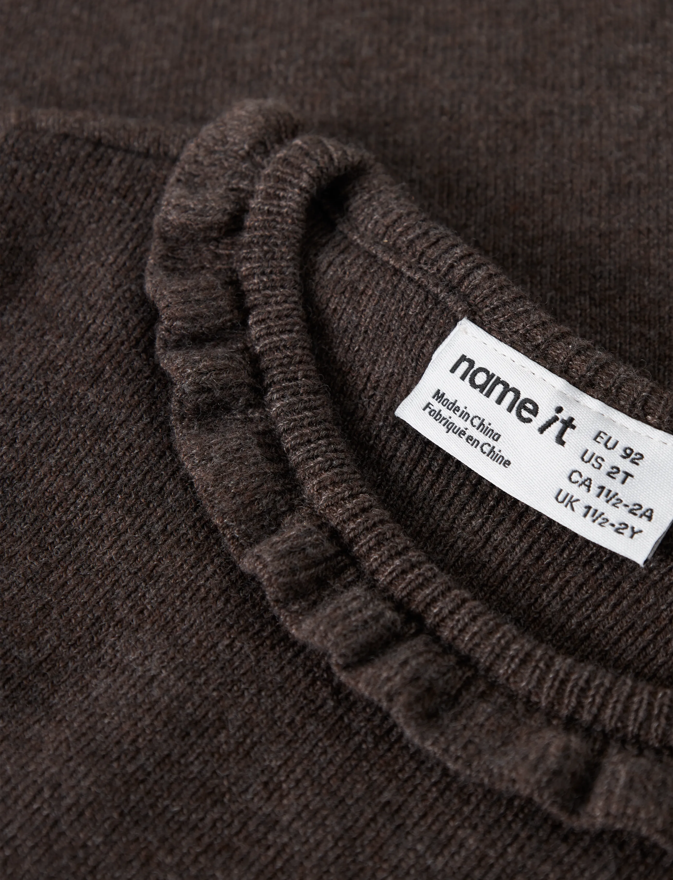 name it - NMFNALIE LS KNIT - jumpers - chocolate plum - 2