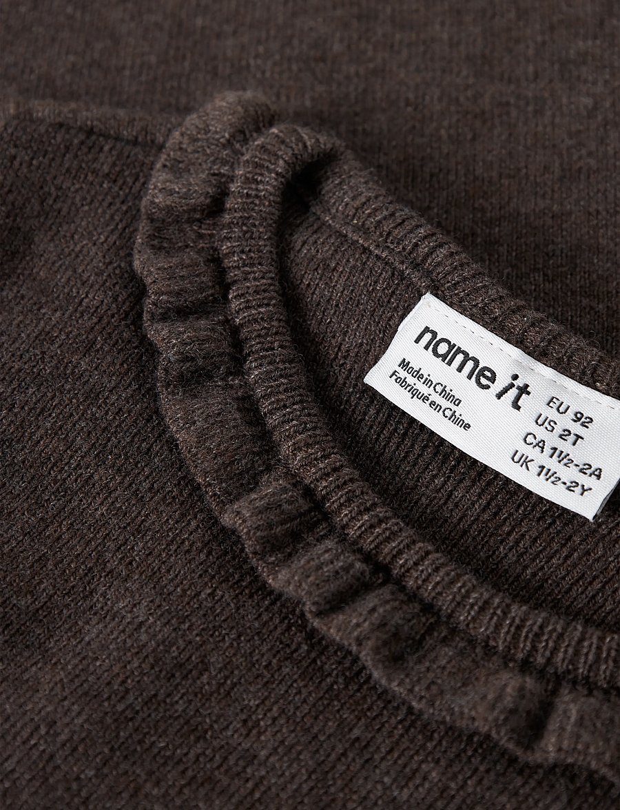 name it - NMFNALIE LS KNIT - džemprid - chocolate plum - 2