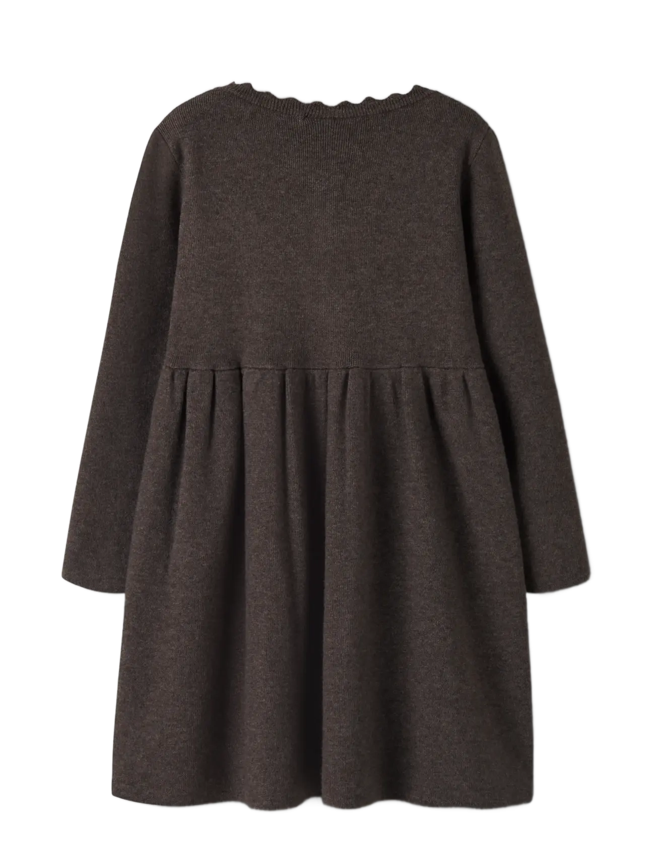 name it - NMFNALIE LS KNIT DRESS - langärmelige babykleider - chocolate plum - 1