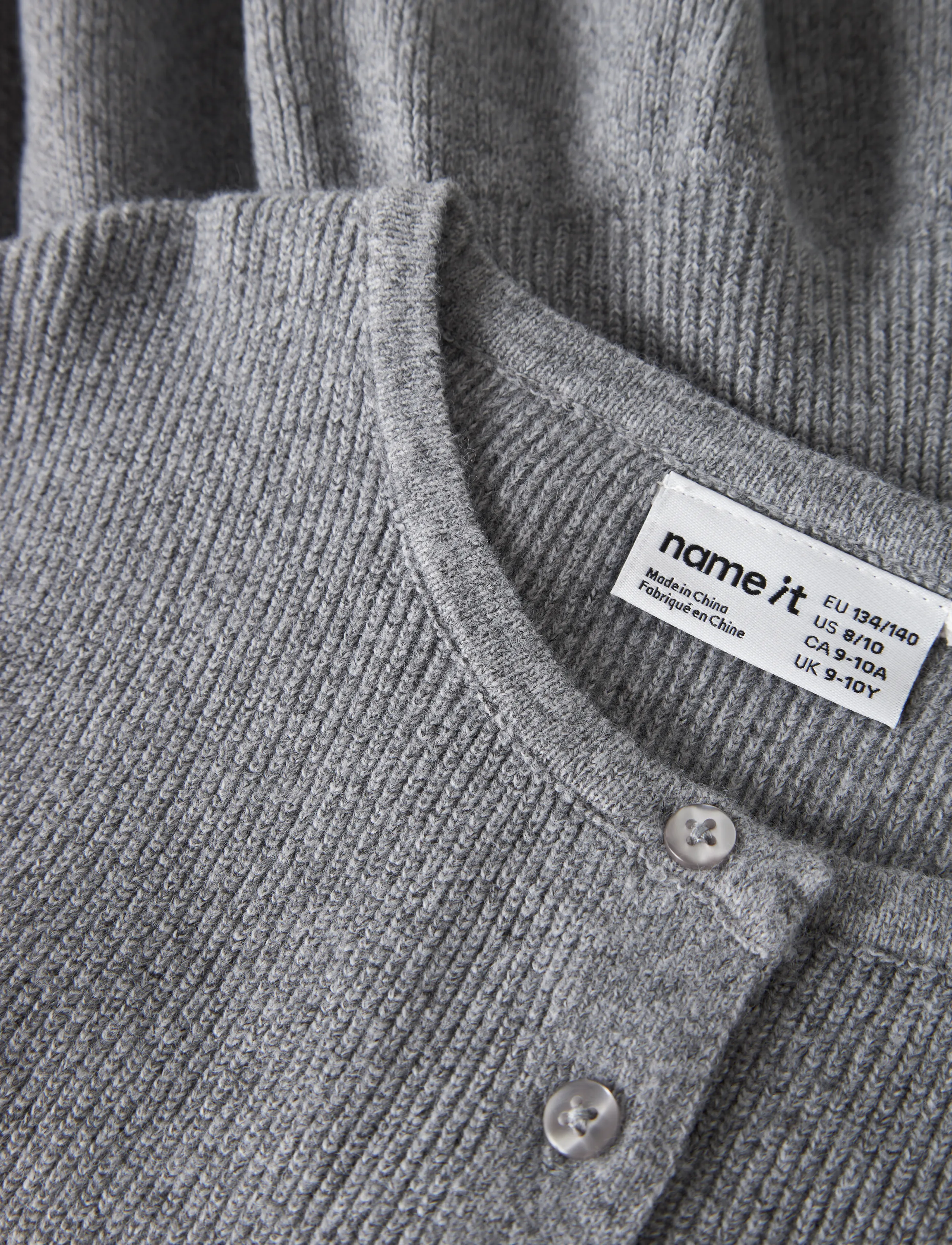 name it - NKFNYSSA LS KNIT CARD - cardigans - grey melange - 2