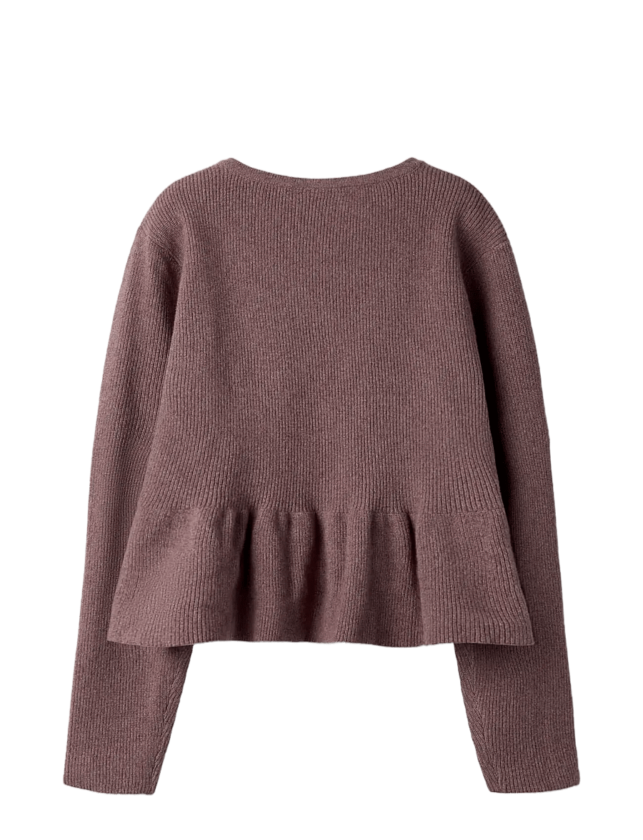 name it - NKFNYSSA LS KNIT CARD - cardigans - wild ginger - 1