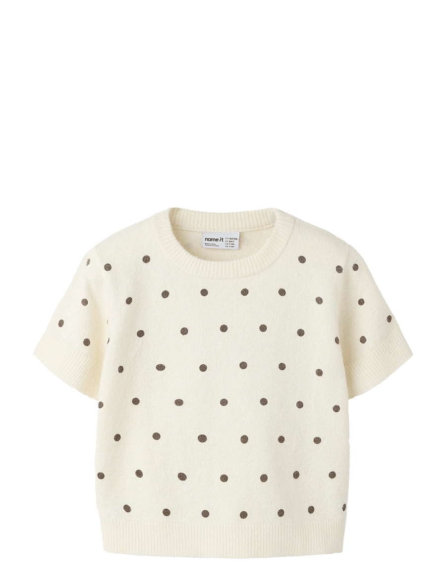 name it - NKFNALANI SS KNIT - pullover - antique white - 0