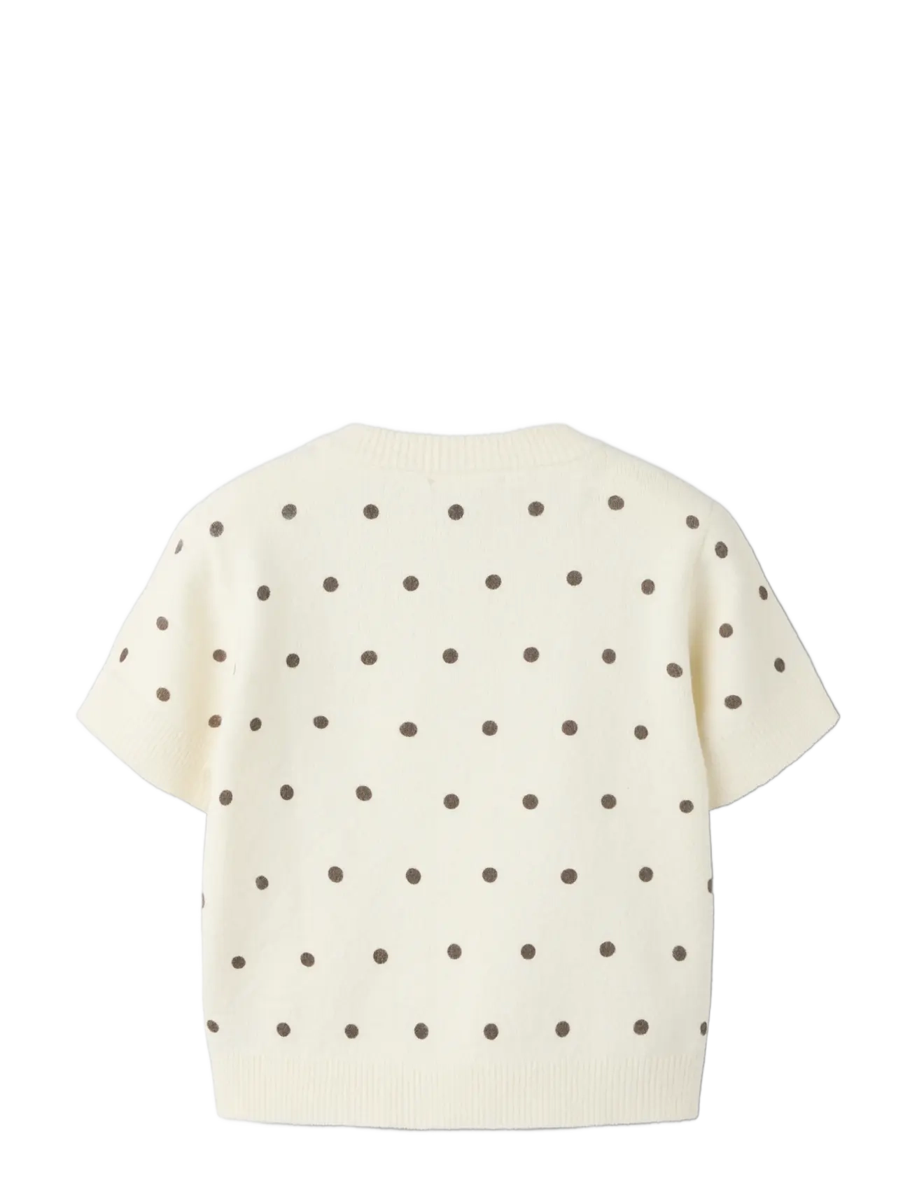 name it - NKFNALANI SS KNIT - jumpers - antique white - 1