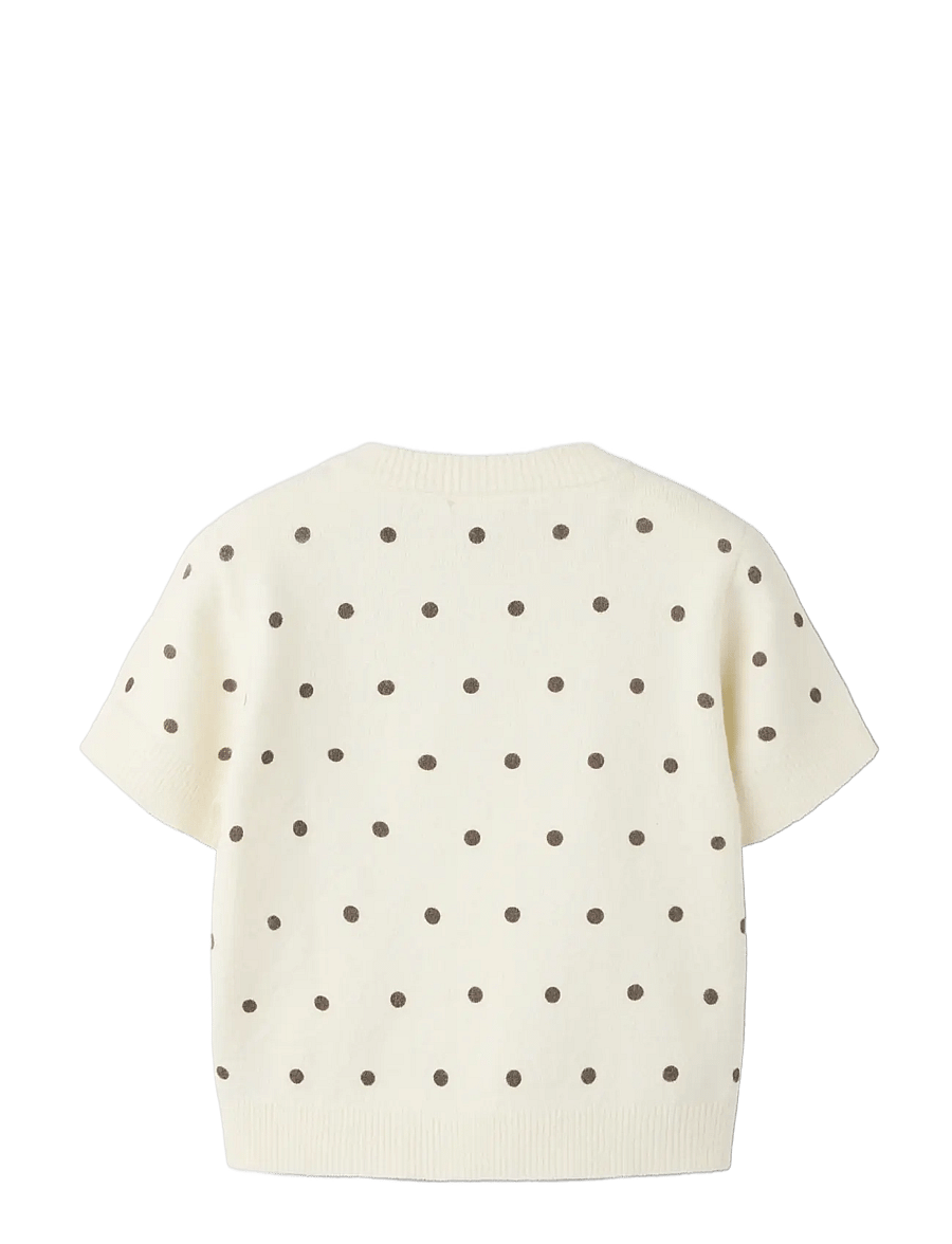 name it - NKFNALANI SS KNIT - pullover - antique white - 1