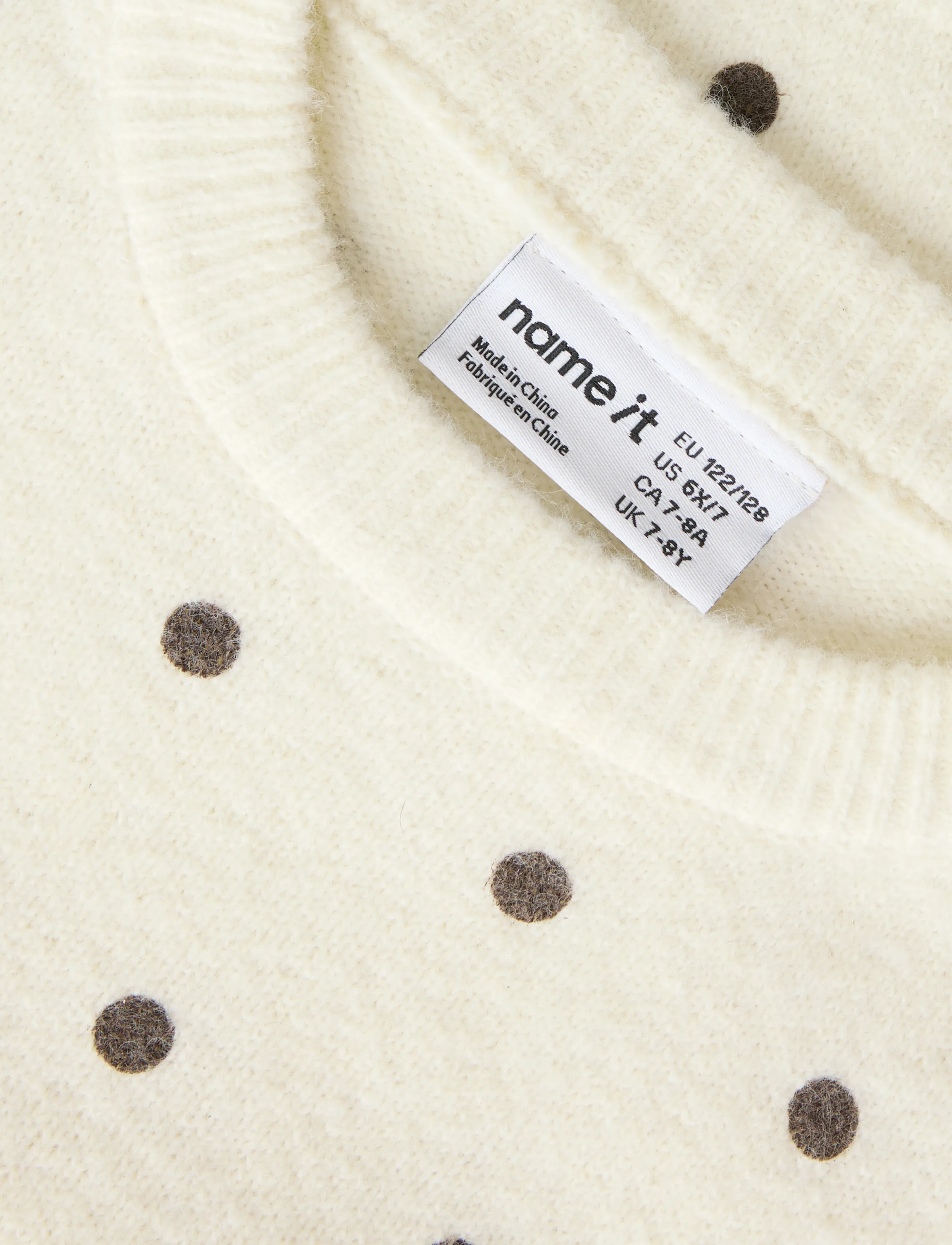 name it - NKFNALANI SS KNIT - jumpers - antique white - 2