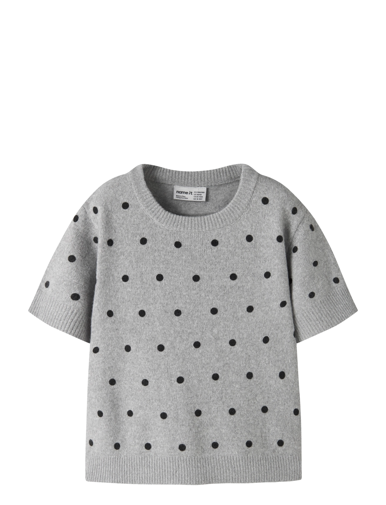 name it NKFNALANI SS KNIT - Jumpers - GREY MELANGE / grey