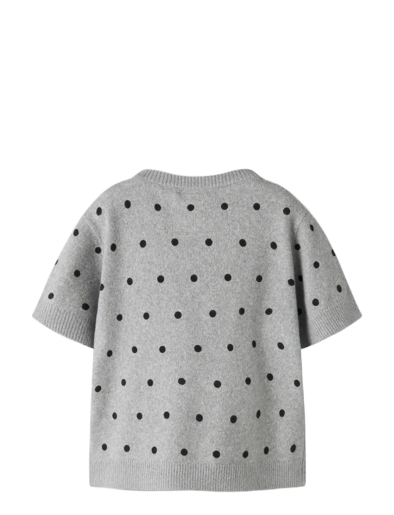 name it - NKFNALANI SS KNIT - jumpers - grey melange - 1