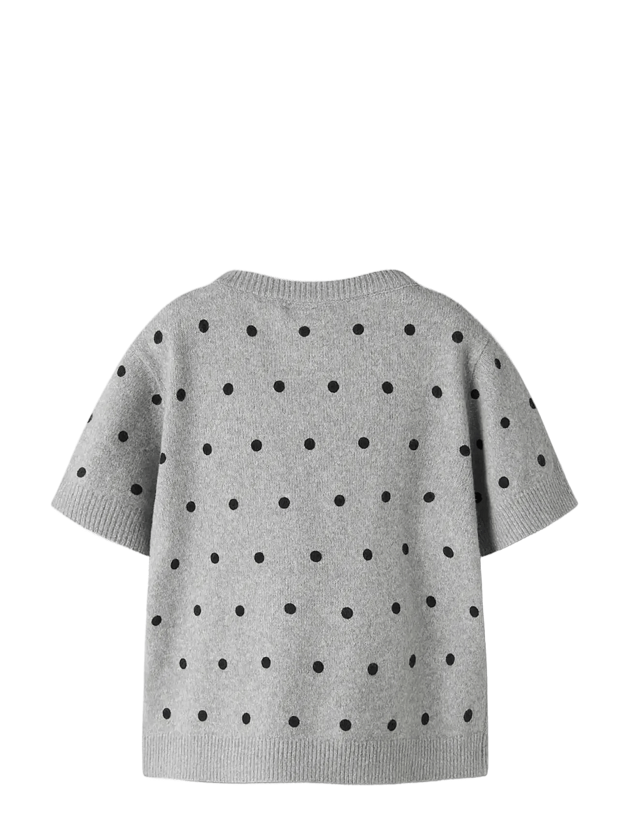name it - NKFNALANI SS KNIT - džemprid - grey melange - 1