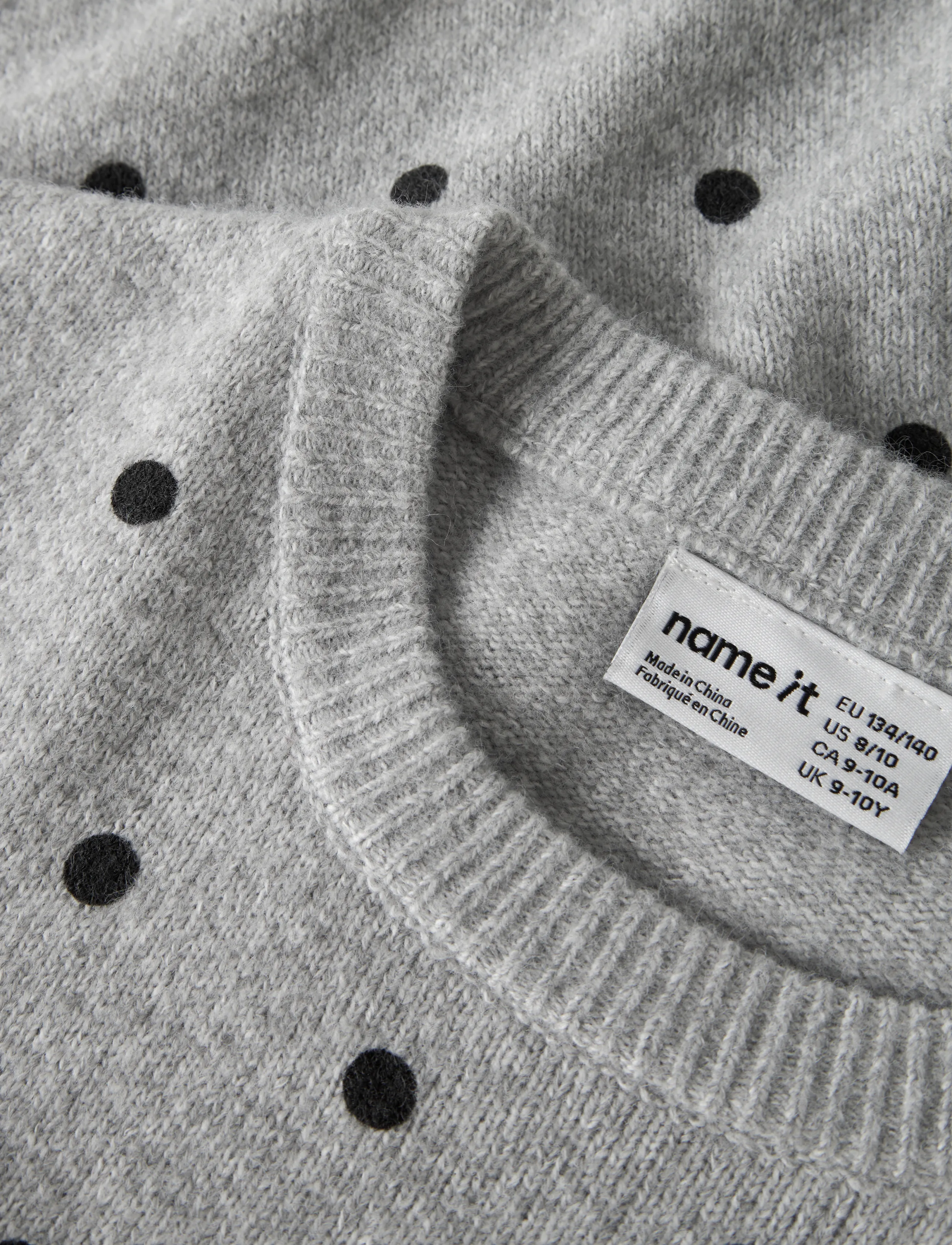 name it - NKFNALANI SS KNIT - jumpers - grey melange - 2