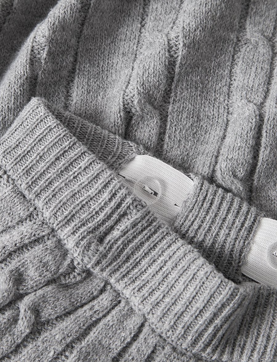 name it - NKFNESSA KNIT SKIRT - korte nederdele - grey melange - 4