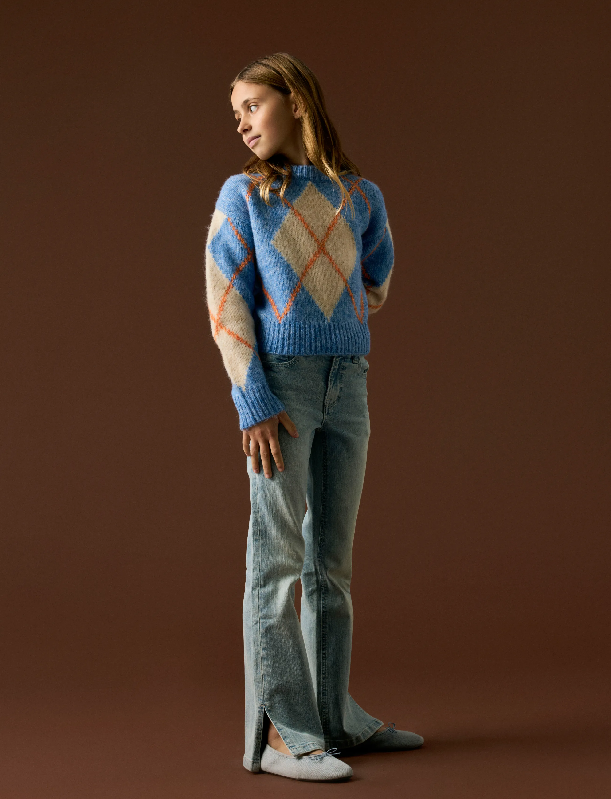 name it - NKFNOREEN LS KNIT - jumpers - provence - 3
