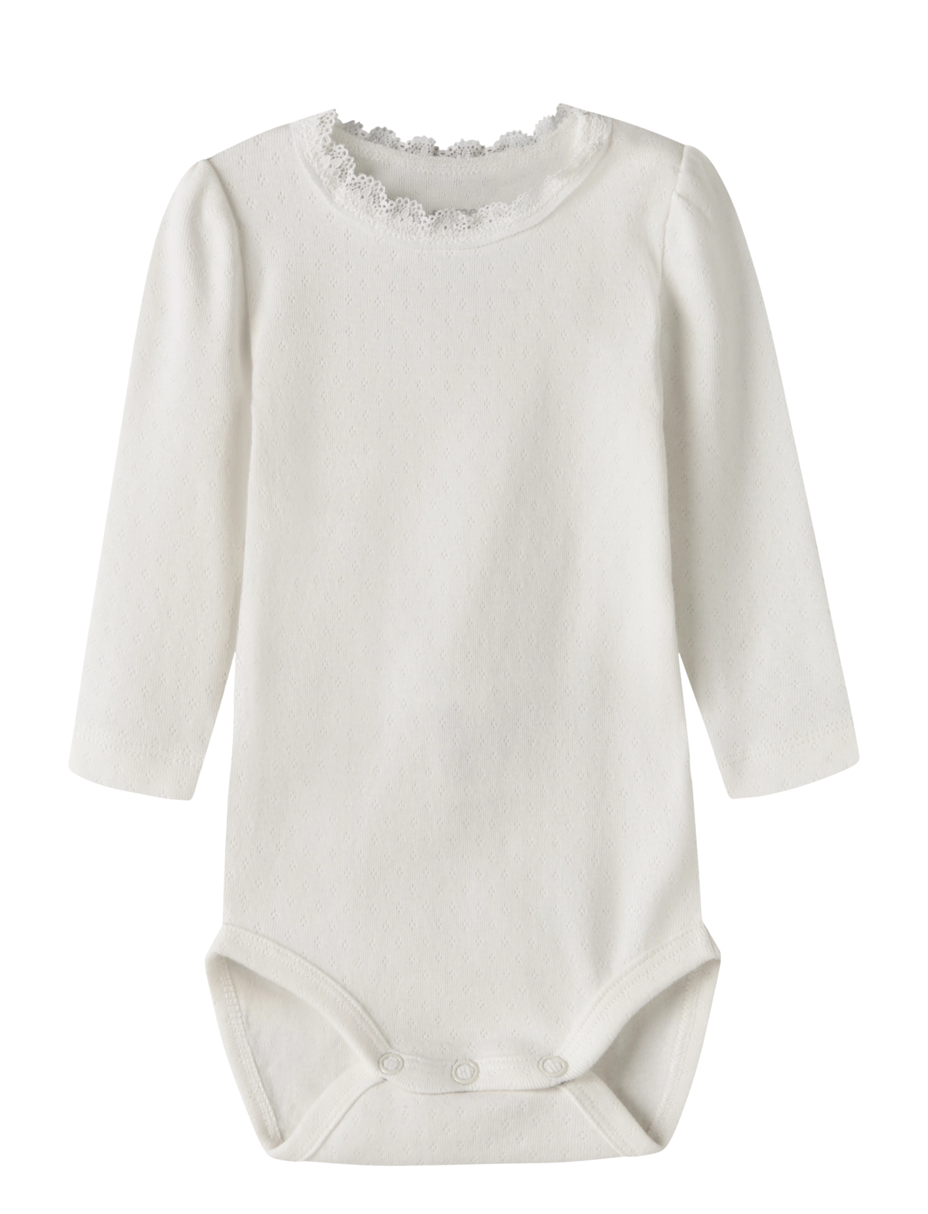 name it NBFNIA LS BODY - Pikkade varrukatega bodid - CLOUD DANCER / cream