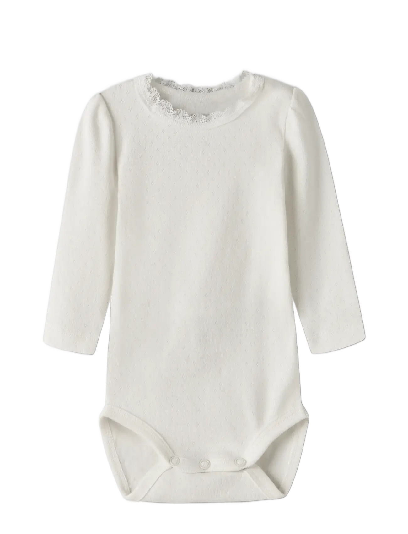 name it - NBFNIA LS BODY - pikkade varrukatega bodid - cloud dancer - 2