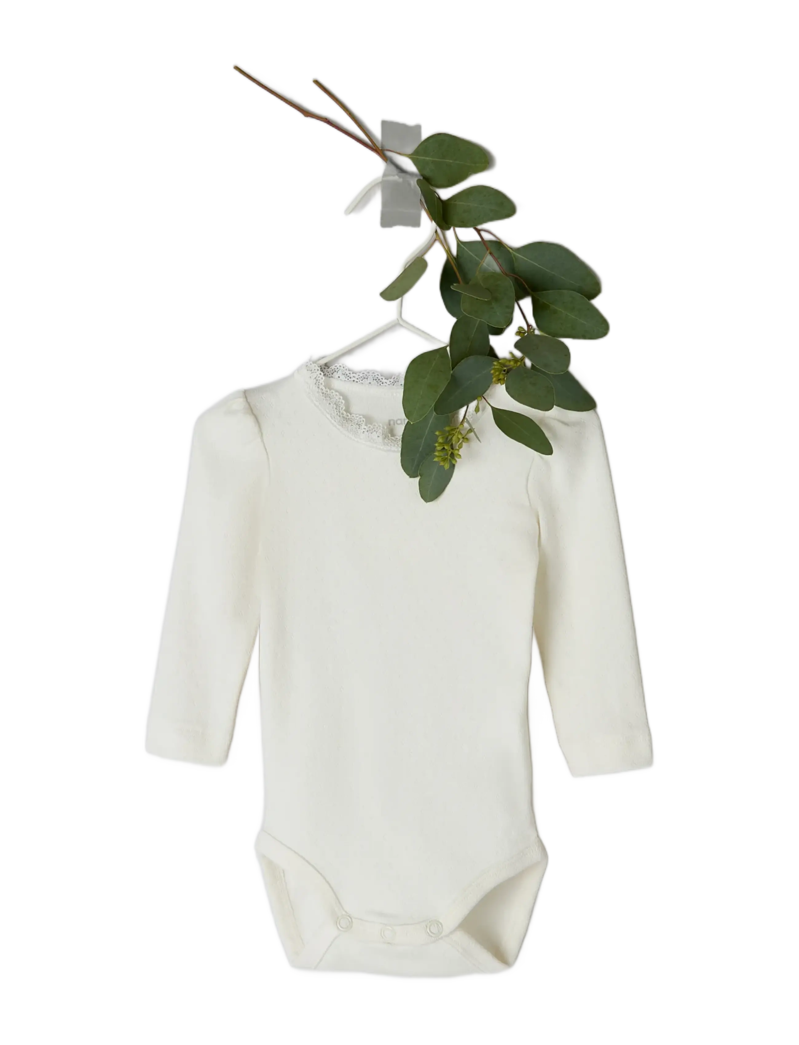 name it - NBFNIA LS BODY - pikkade varrukatega bodid - cloud dancer - 3