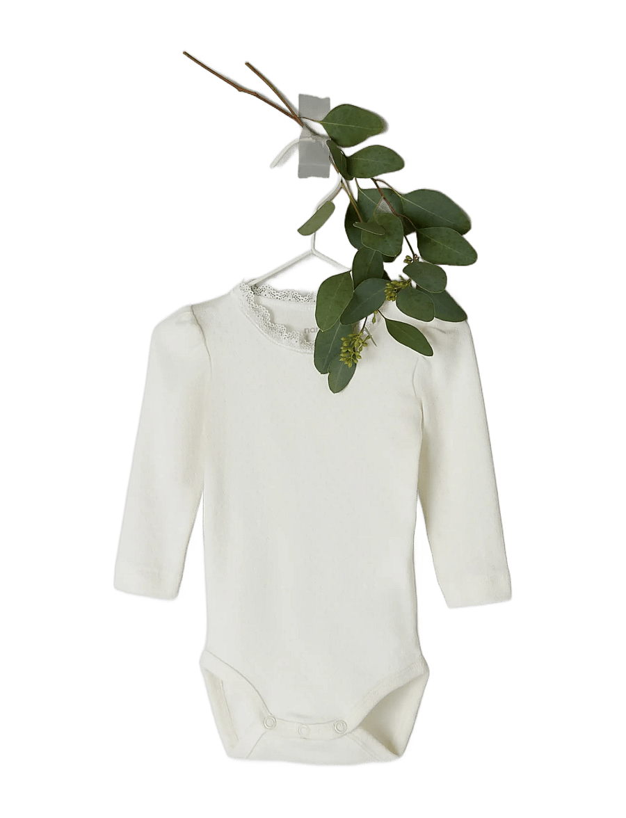 name it - NBFNIA LS BODY - pikkade varrukatega bodid - cloud dancer - 3