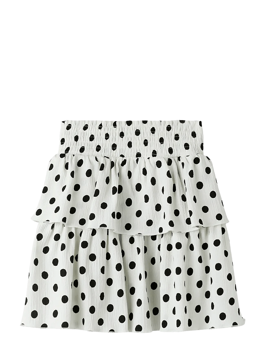 name it - NKFSALLIE SKIRT - stutt pils - cloud dancer - 0